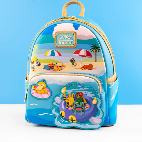 Product photo for Loungefly Pokemon Pool Party Backpack