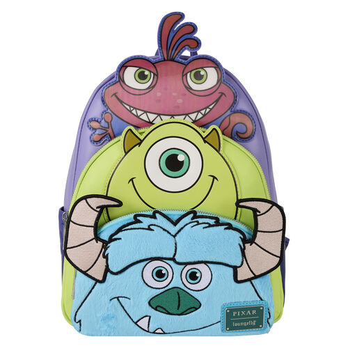Product photo for Loungefly Disney Pixar Monsters INC Mike Sully and Randall backpack 31cm