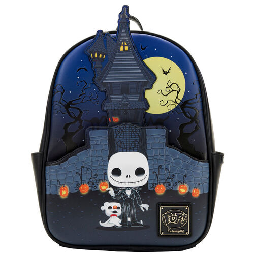 Product photo for Loungefly Disney Nightmare Before Christmas Jack Skellington backpack 30cm