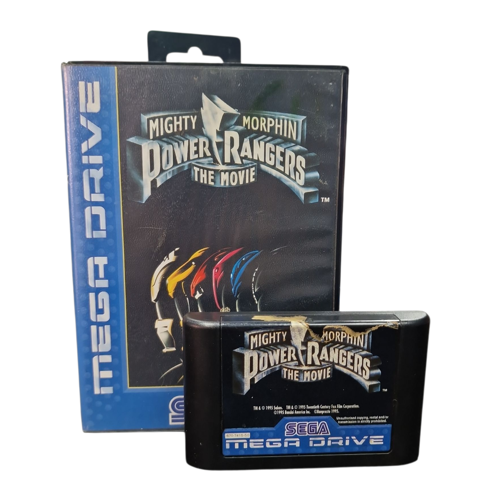 Product photo for Mighty Morphin Power Rangers The Movie, w/o Manual, Boxed - Mega Drive Game