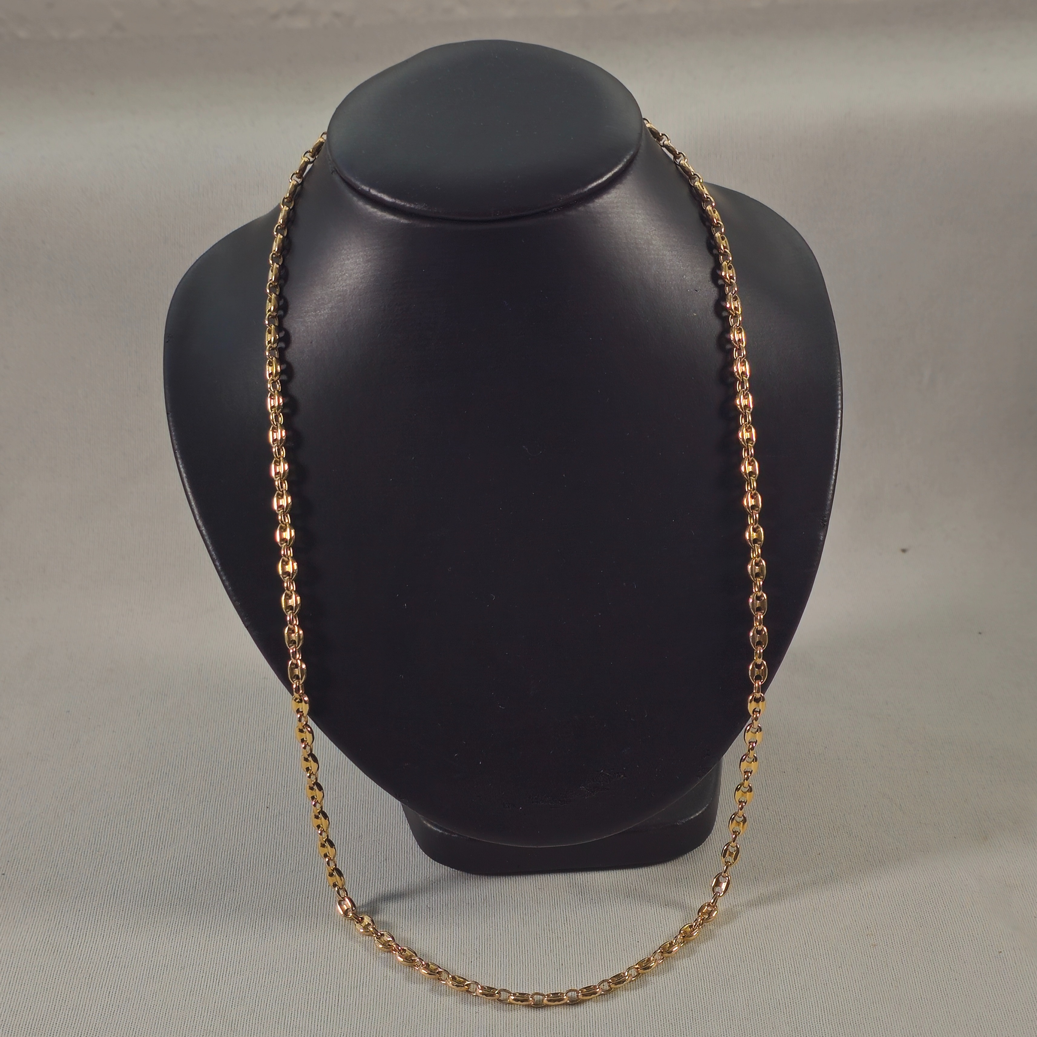 Product photo for 9ct Gold Mariner Gucci Style Link Chain 22.4