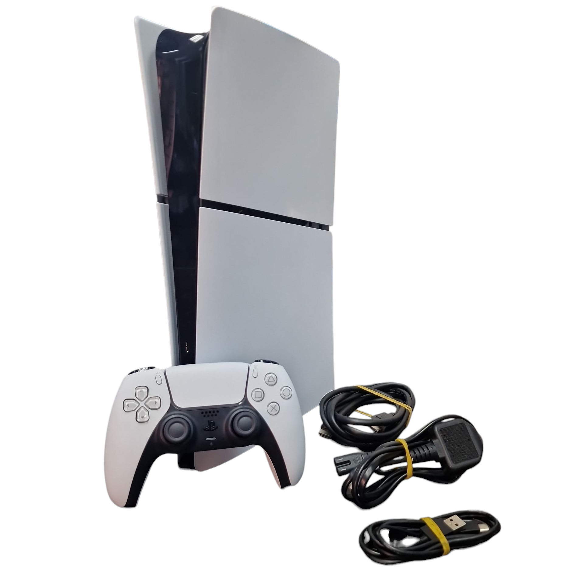 Product photo for Playstation 5 Slim Digital Edition Console, 1TB, White, Discounted
