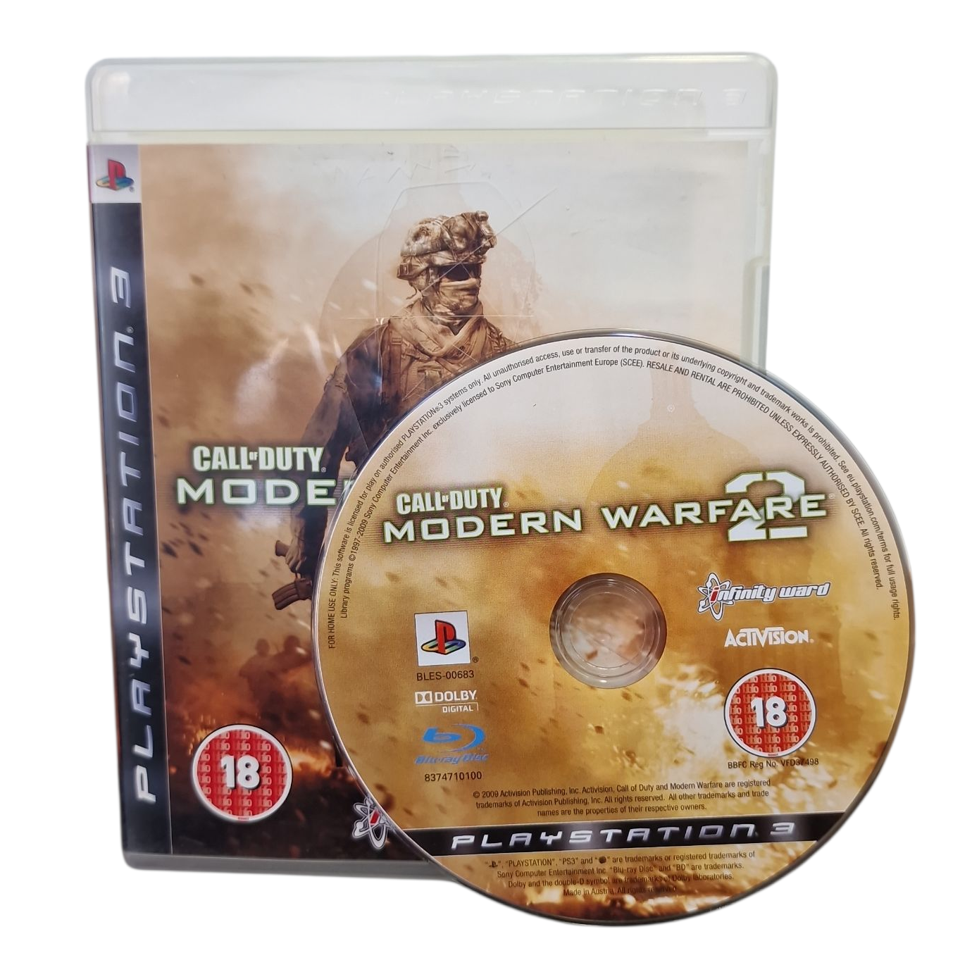 Product photo for Call Of Duty: Modern Warfare 2 (18) - PlayStation 3 Game