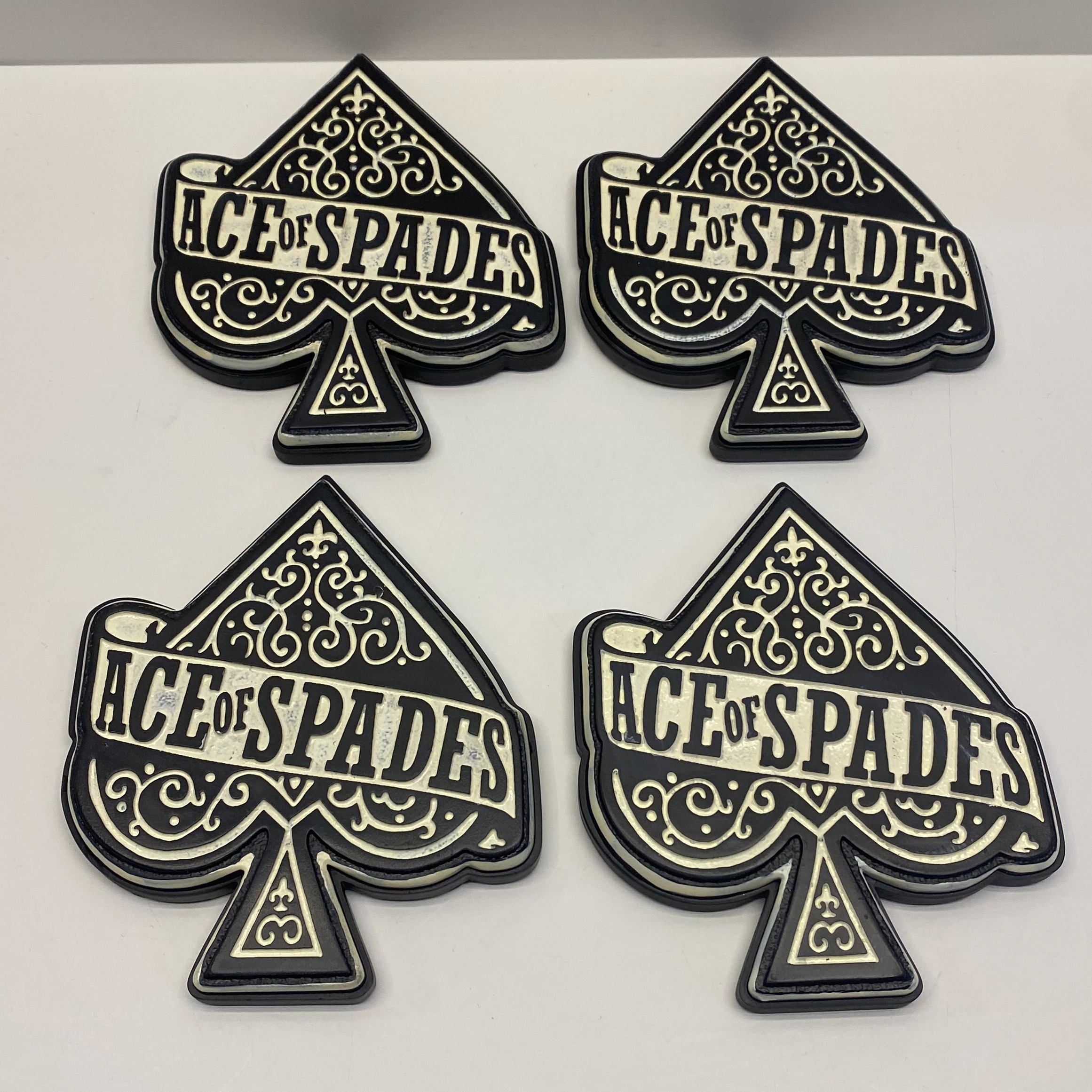 Product photo for Nemesis Now Motorhead Ace Of Spades Set 4 Coasters 12.5cm