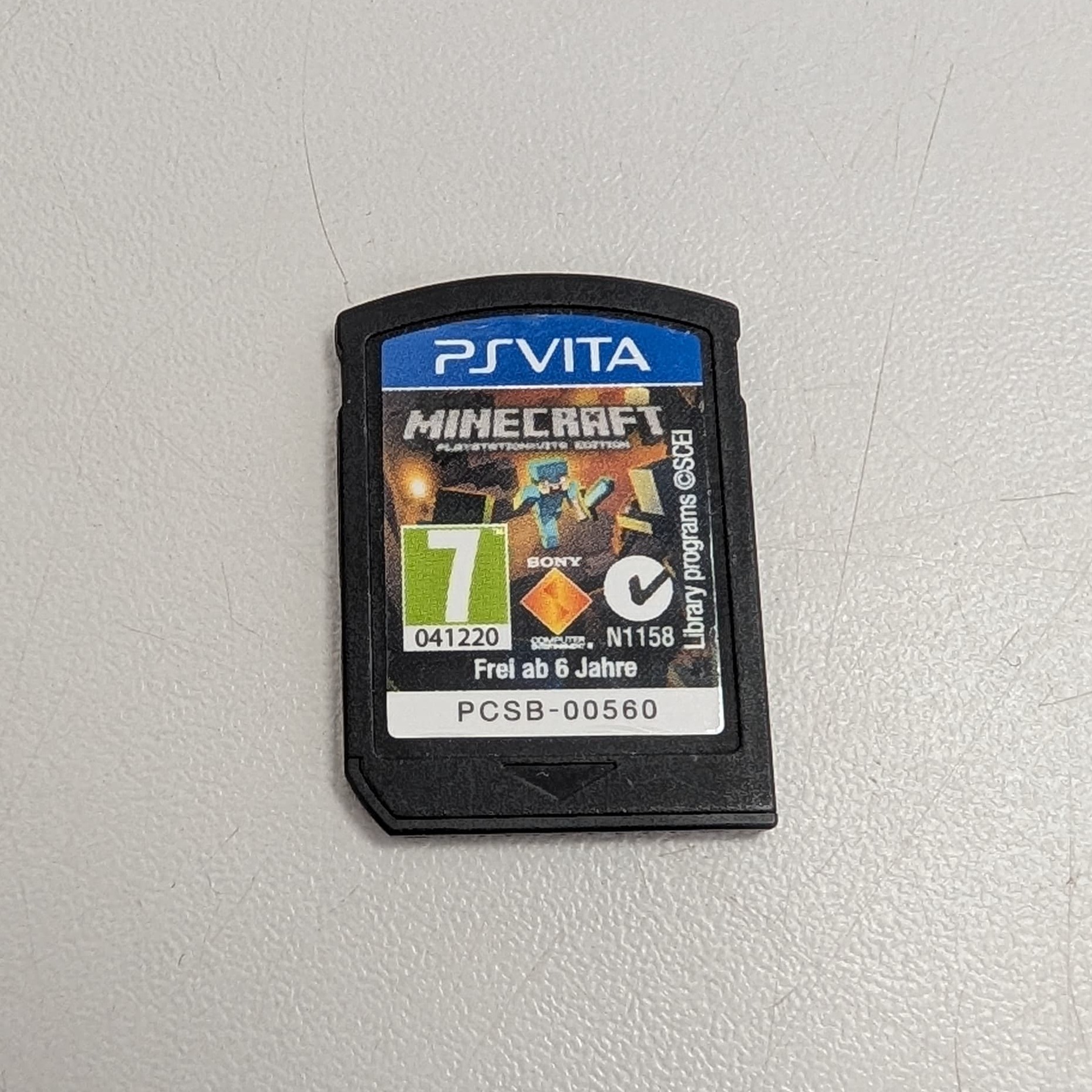 Product photo for MINECRAFT SONY PS VITA GAME - CARTRIDGE ONLY