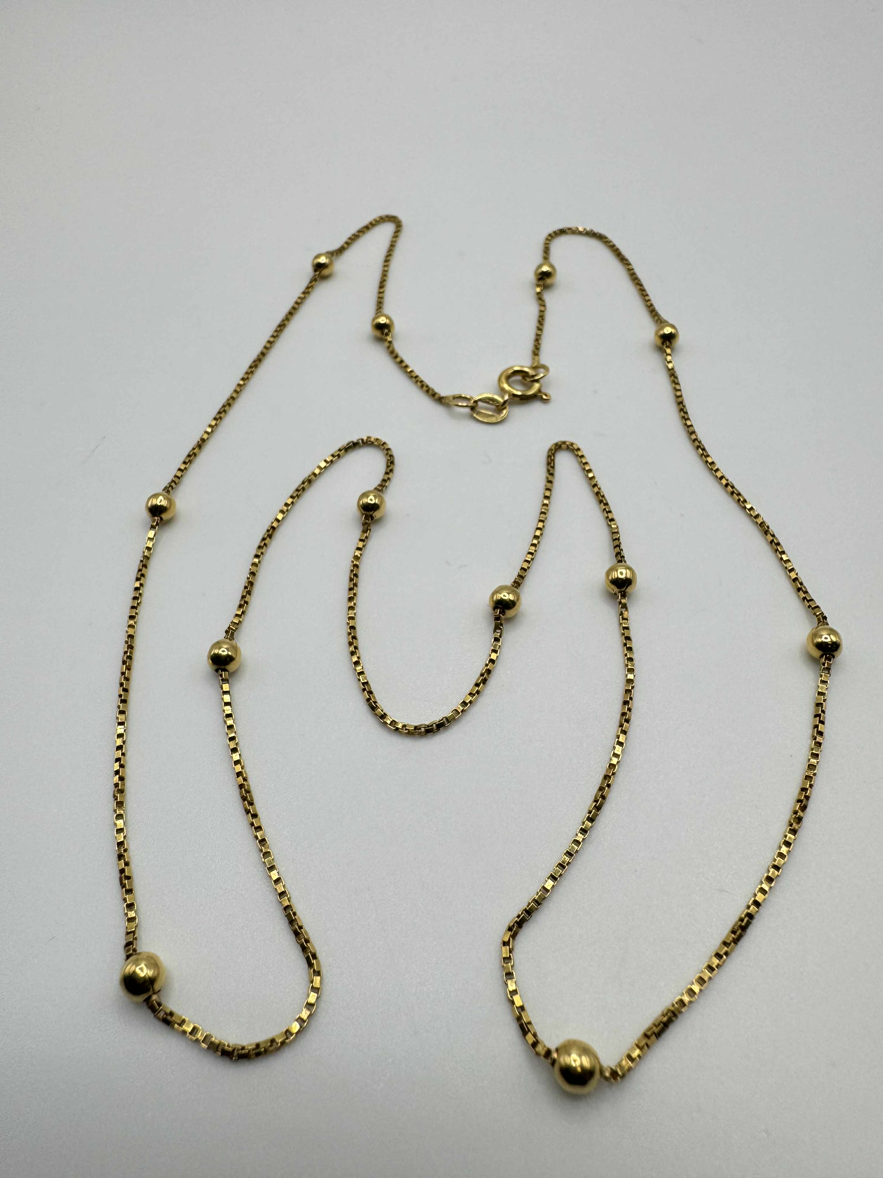 Product photo for 18ct Beaded Chain