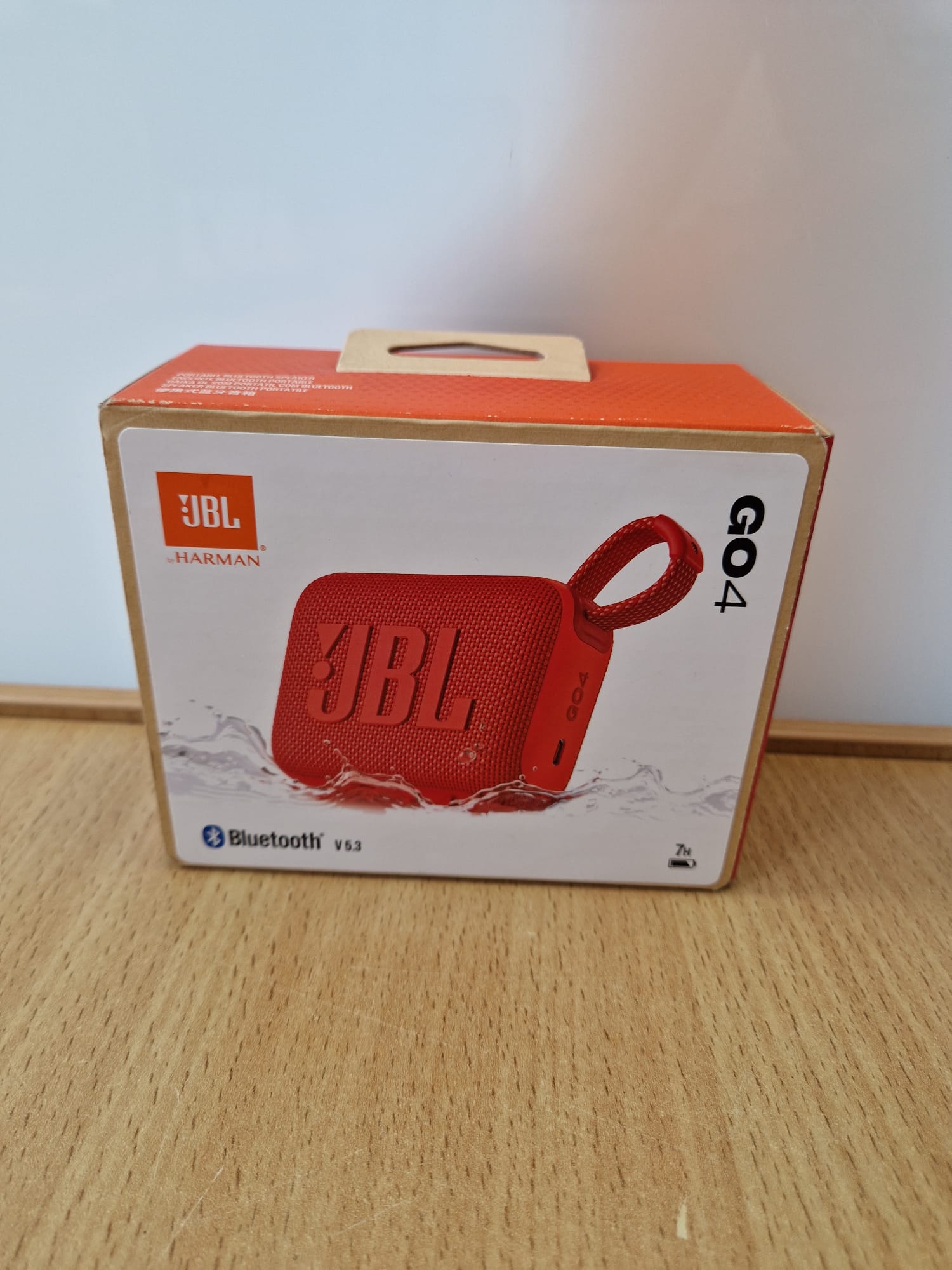 Product photo for JBL GO 4 Portable Bluetooth Speaker Red – New Sealed 12 Month Warranty