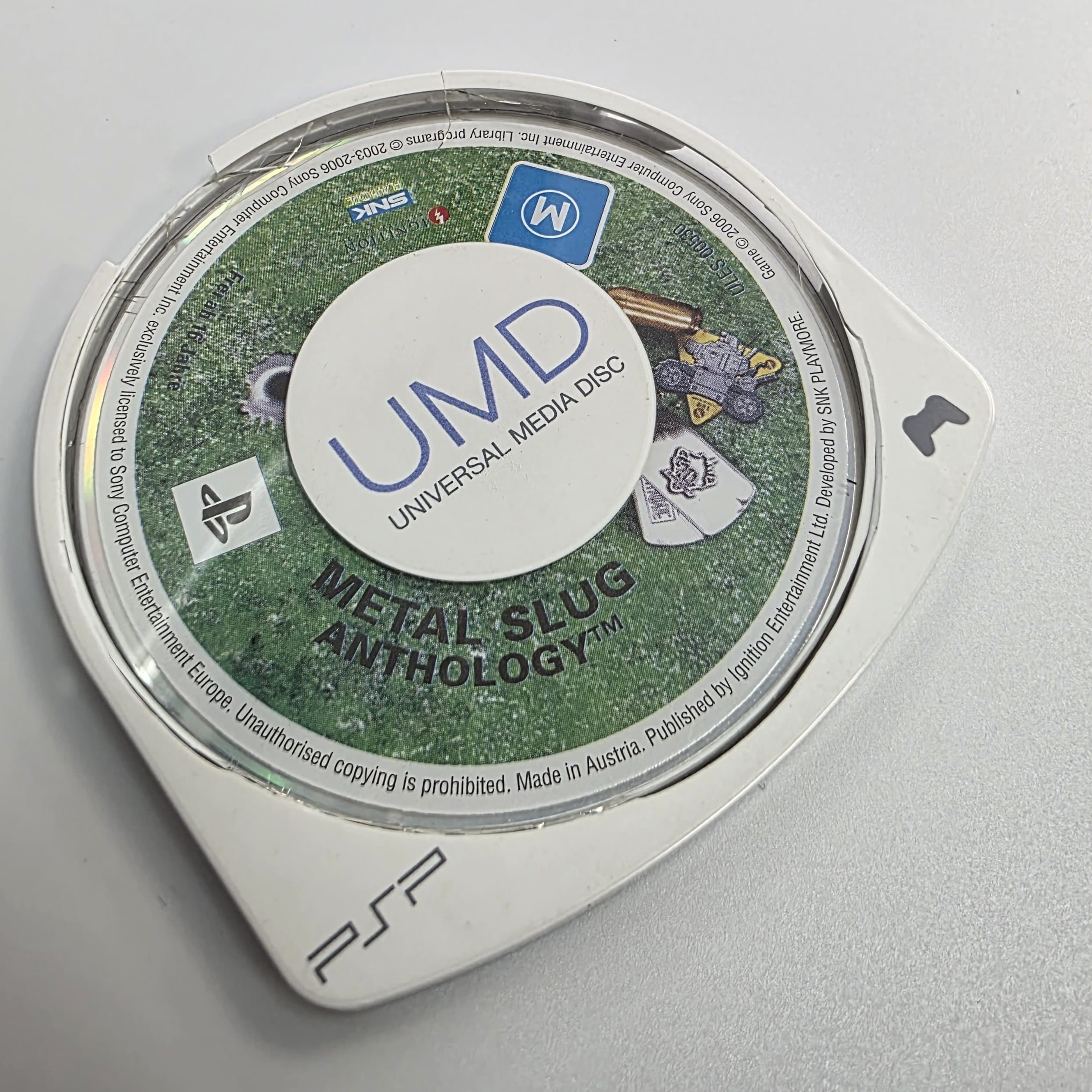 Product photo for Metal Slug Anthology For Sony PlayStation PSP Game Cart Only