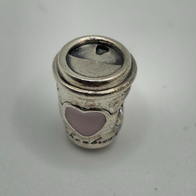 Product photo for Take A Break Pandora Charm - Silver