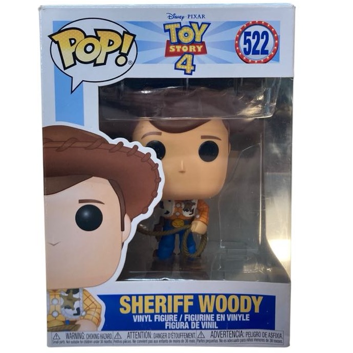 Product photo for Toy Story 4 Sheriff Woody 522 Pop Figure