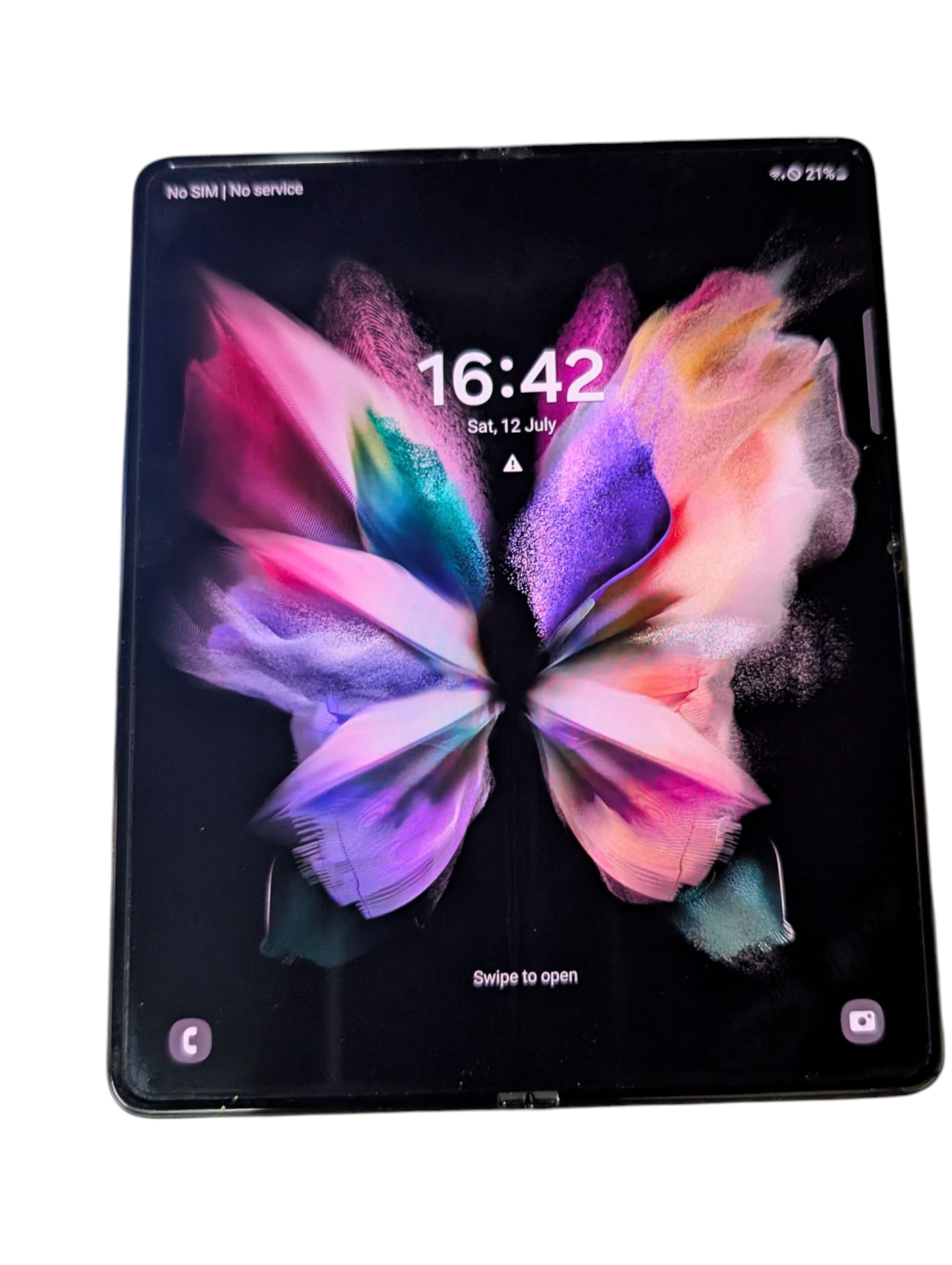 Product photo for Samsung Galaxy Z Fold3 5G 256GB Unlocked – Spares/Repair (front screen dead)