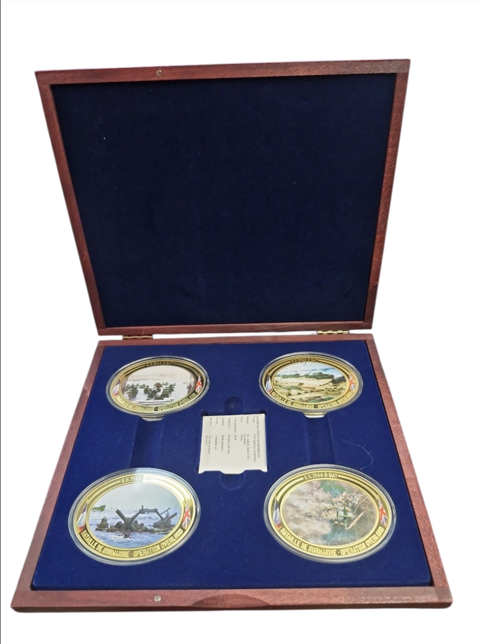 Product photo for D Day Coin Set - in Wooden Presentation Case