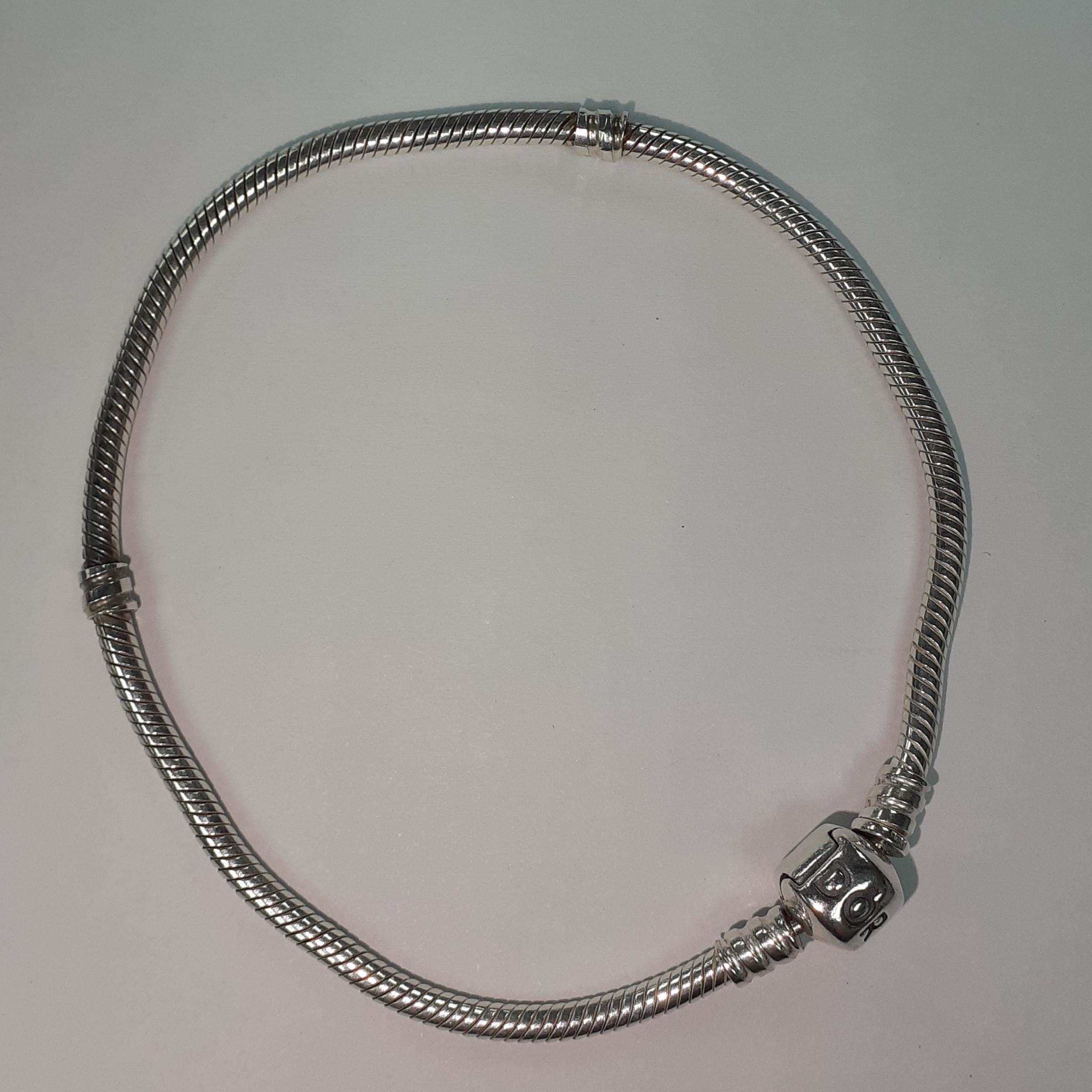 Product photo for Pandora Barrel Clasp Snake Chain Bracelet