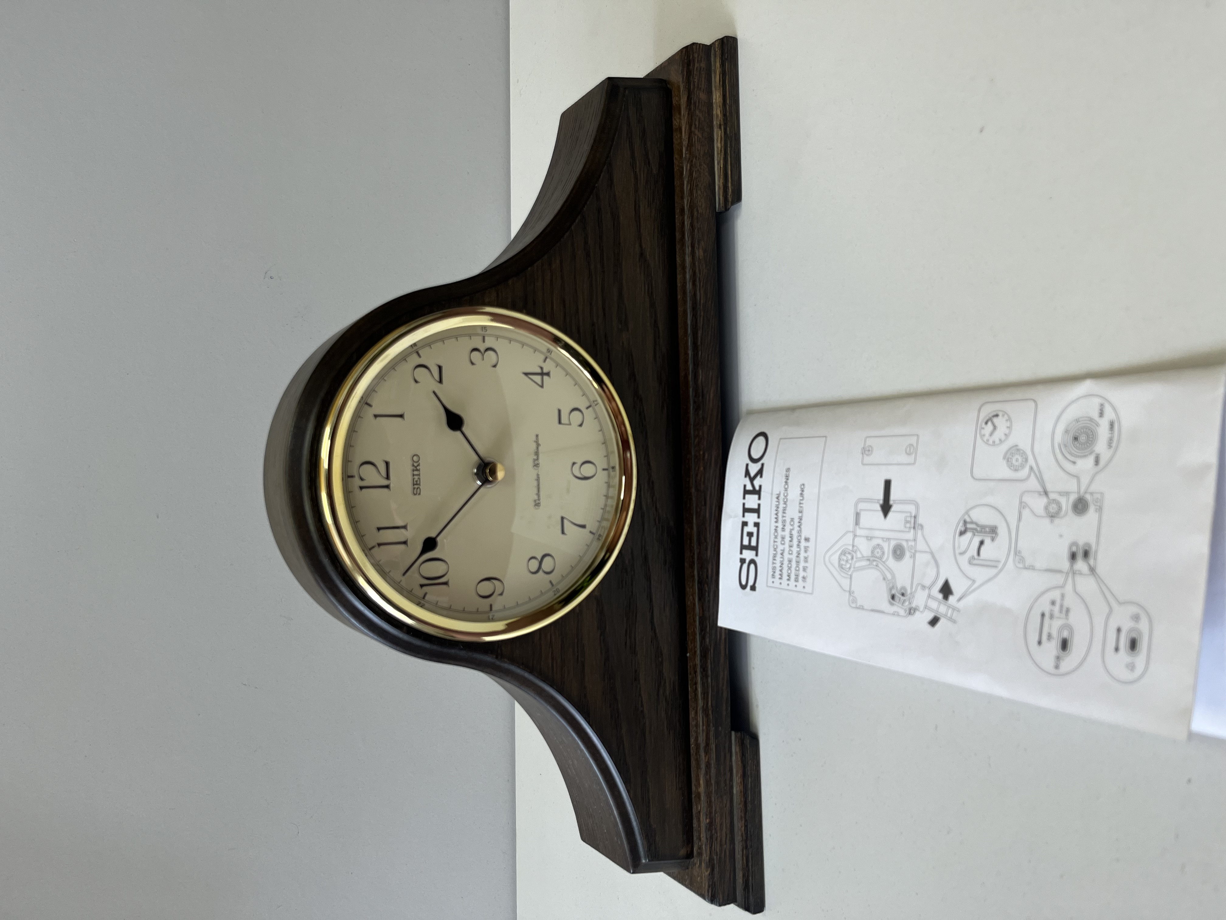 Product photo for Seiko Wellington Mantle Clock