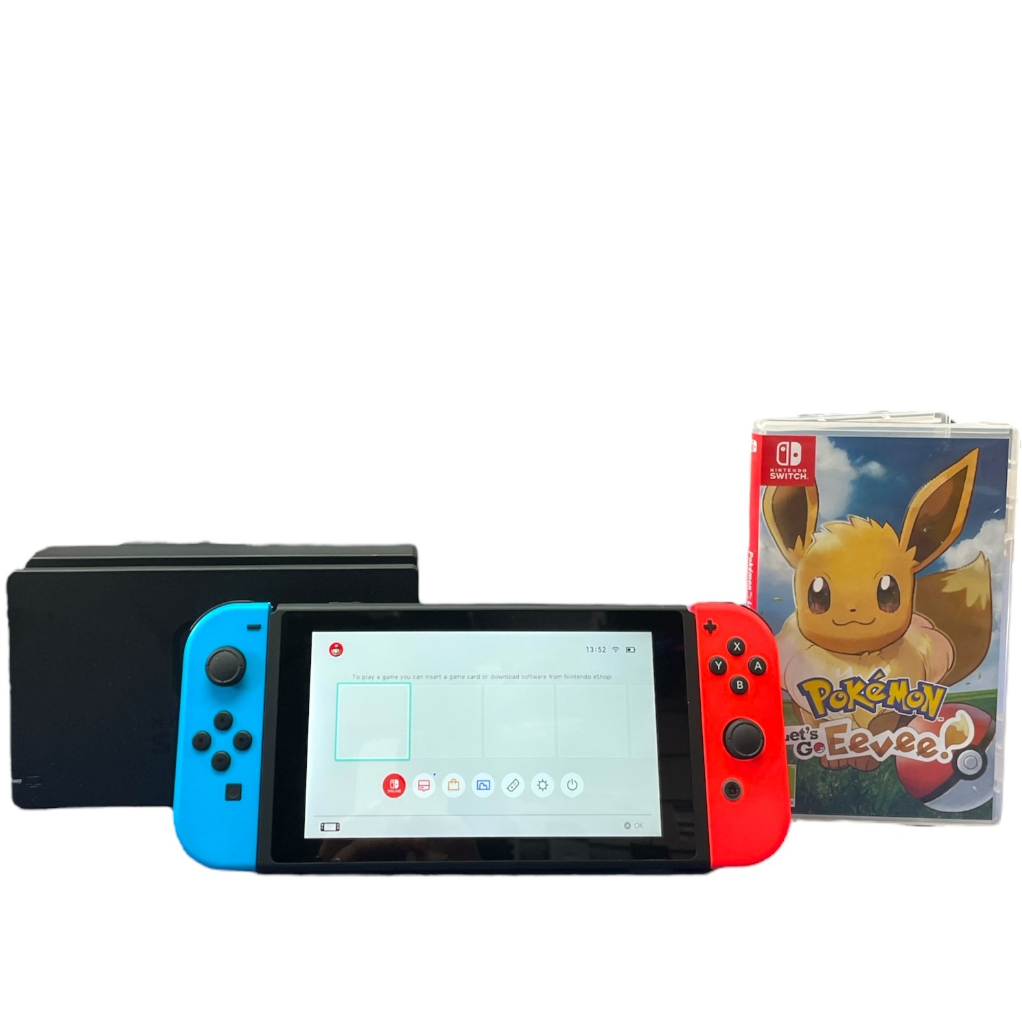Product photo for Nintendo Switch 32GB & Pokemon Let Go Eevee Game
