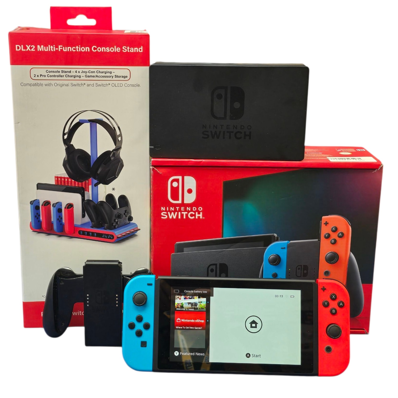 Product photo for Nintendo Switch and Stand