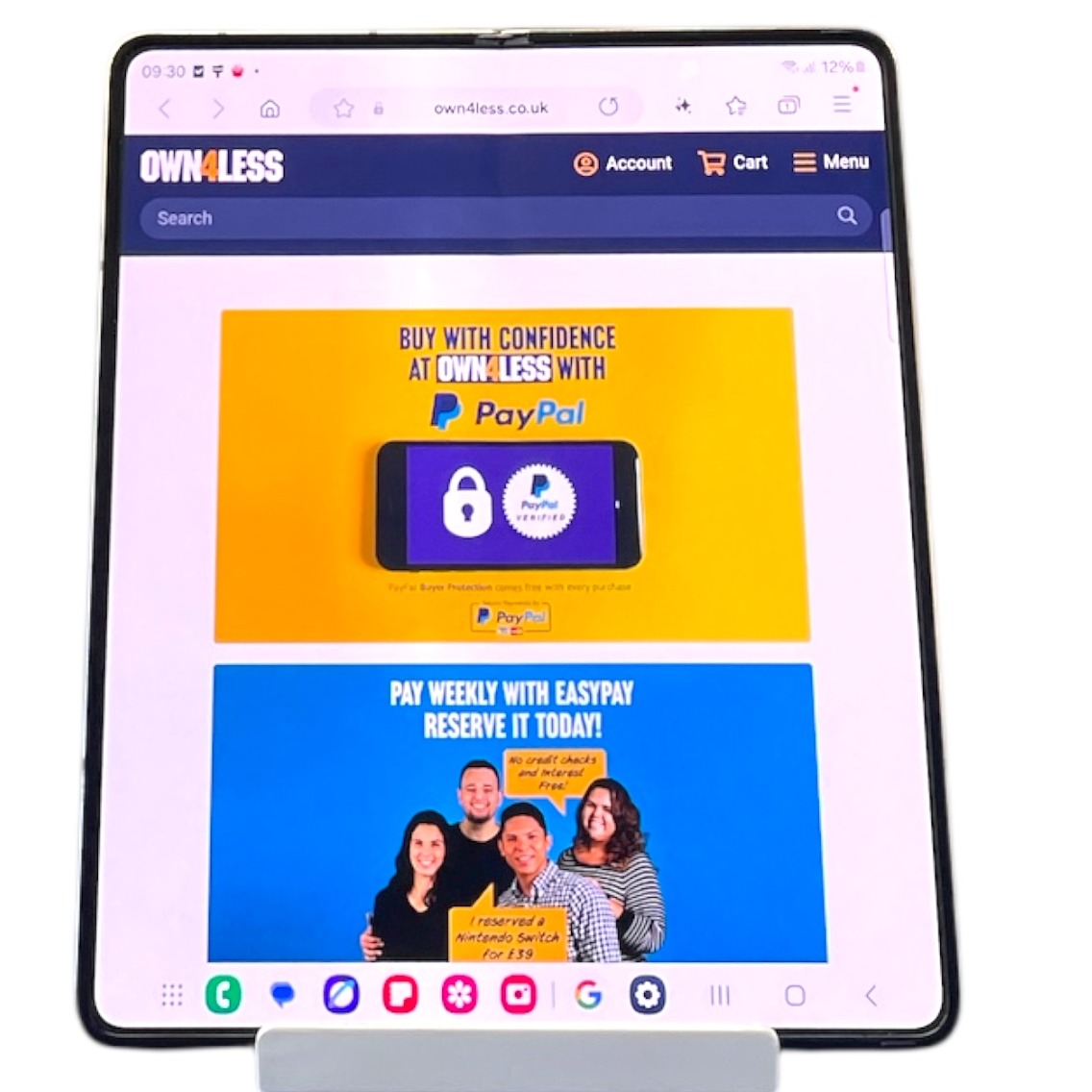 Product photo for Samsung Galaxy Z Fold 4 256GB Unlocked