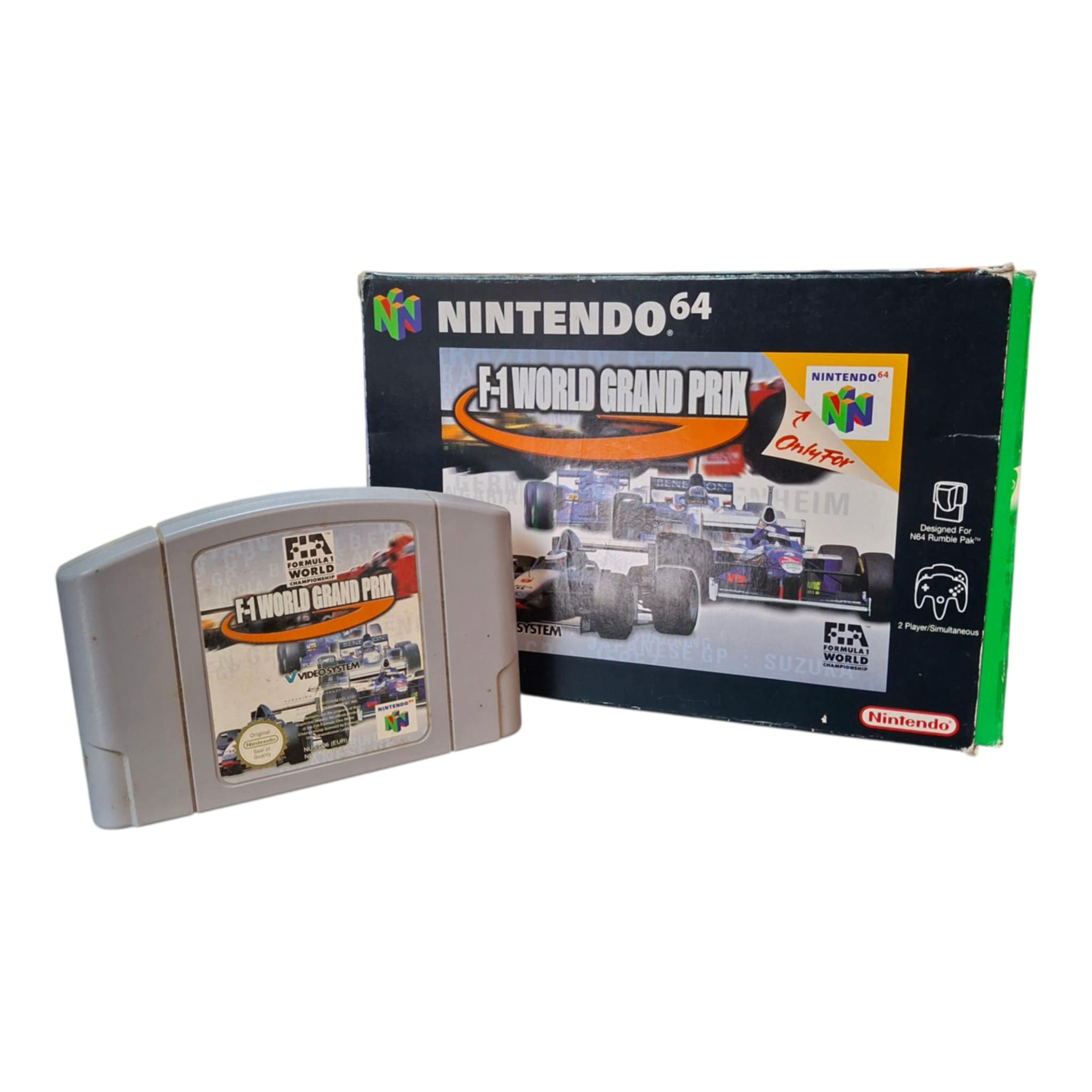Product photo for F1 World Grand Prix, w/o Manual, Boxed - N64 Game