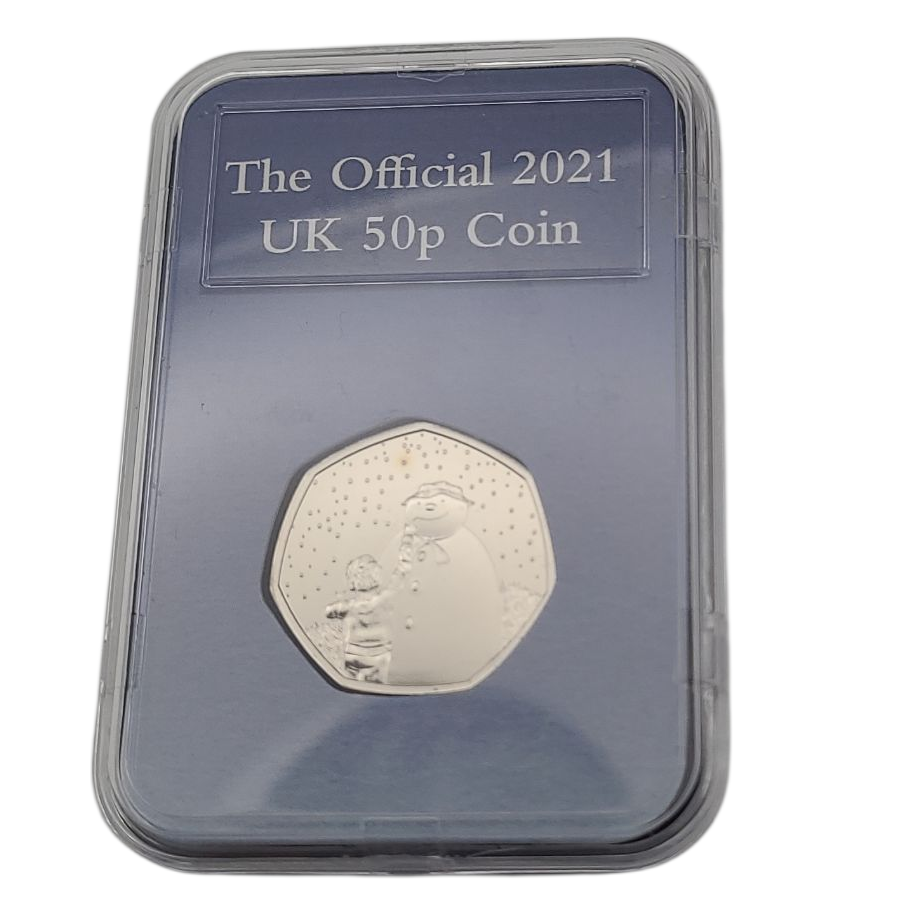 Product photo for The Snowman 50p ( 2021 ) Coin