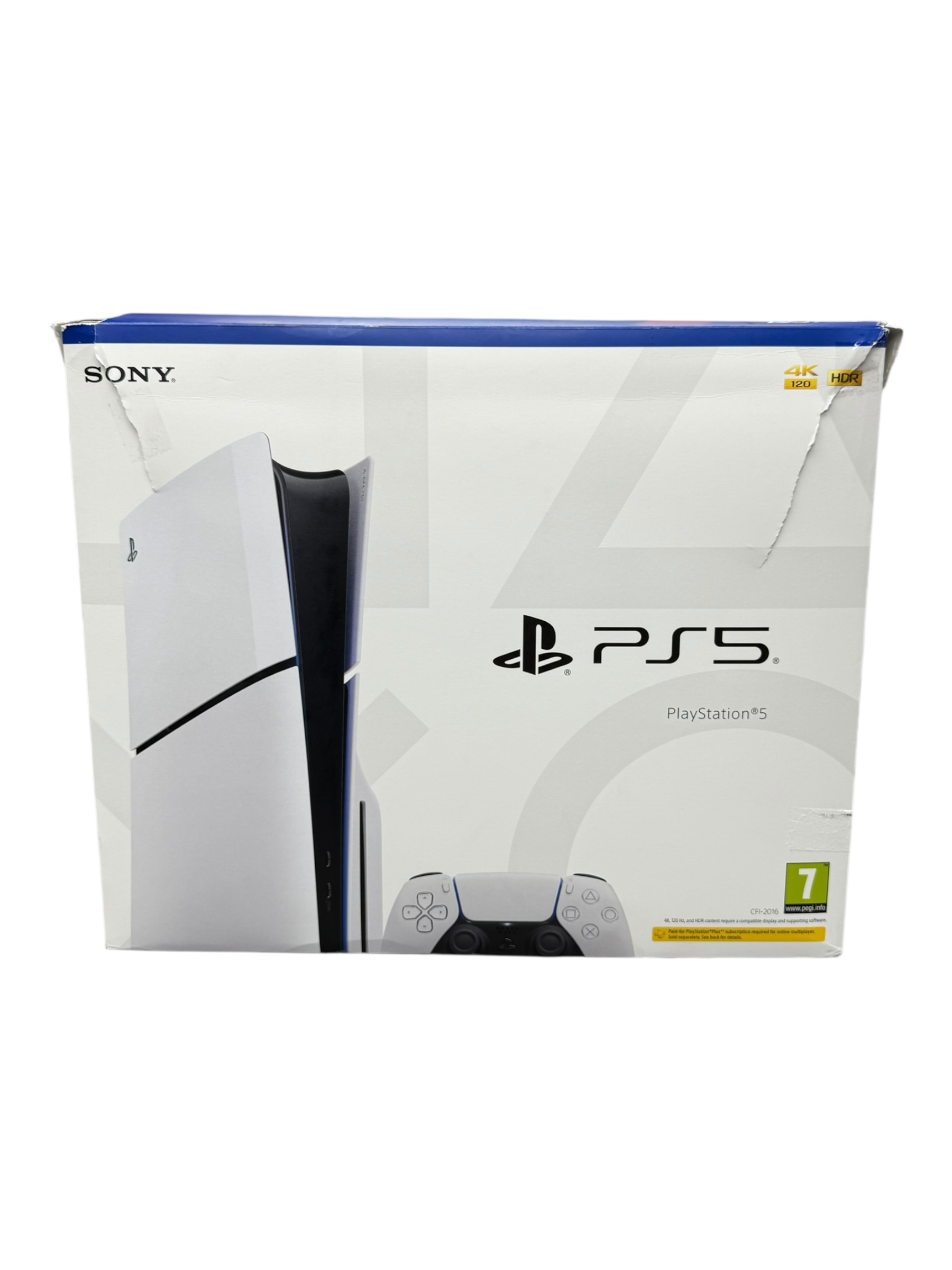 Product photo for Playstation 5 Slim Console, 1TB, White, Boxed