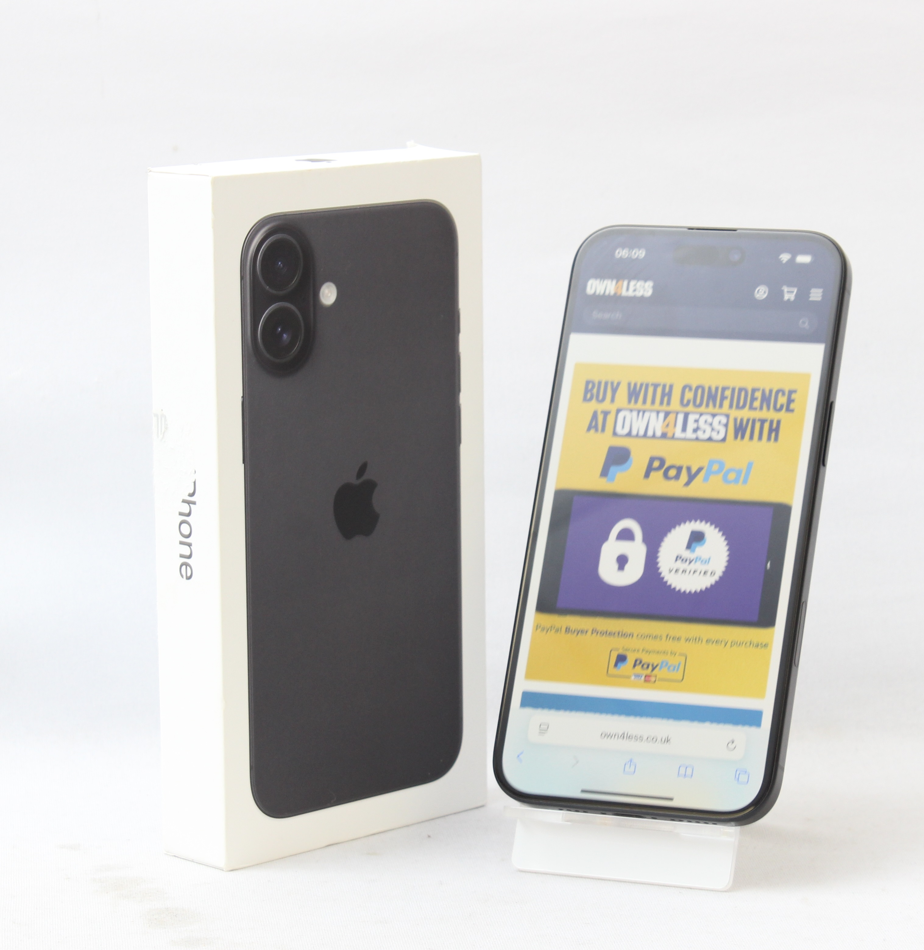 Product photo for Apple iPhone 16 Plus 128GB Black Smartphone Network Unlocked With Warranty (B)