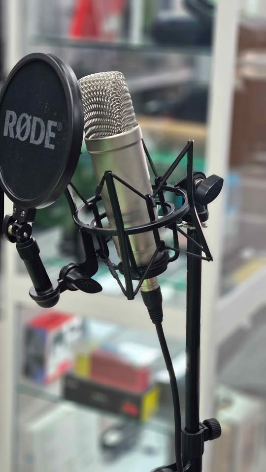 Product photo for Rode NT1 Studio Condenser Microphone With Shock Mount & Pop Filter