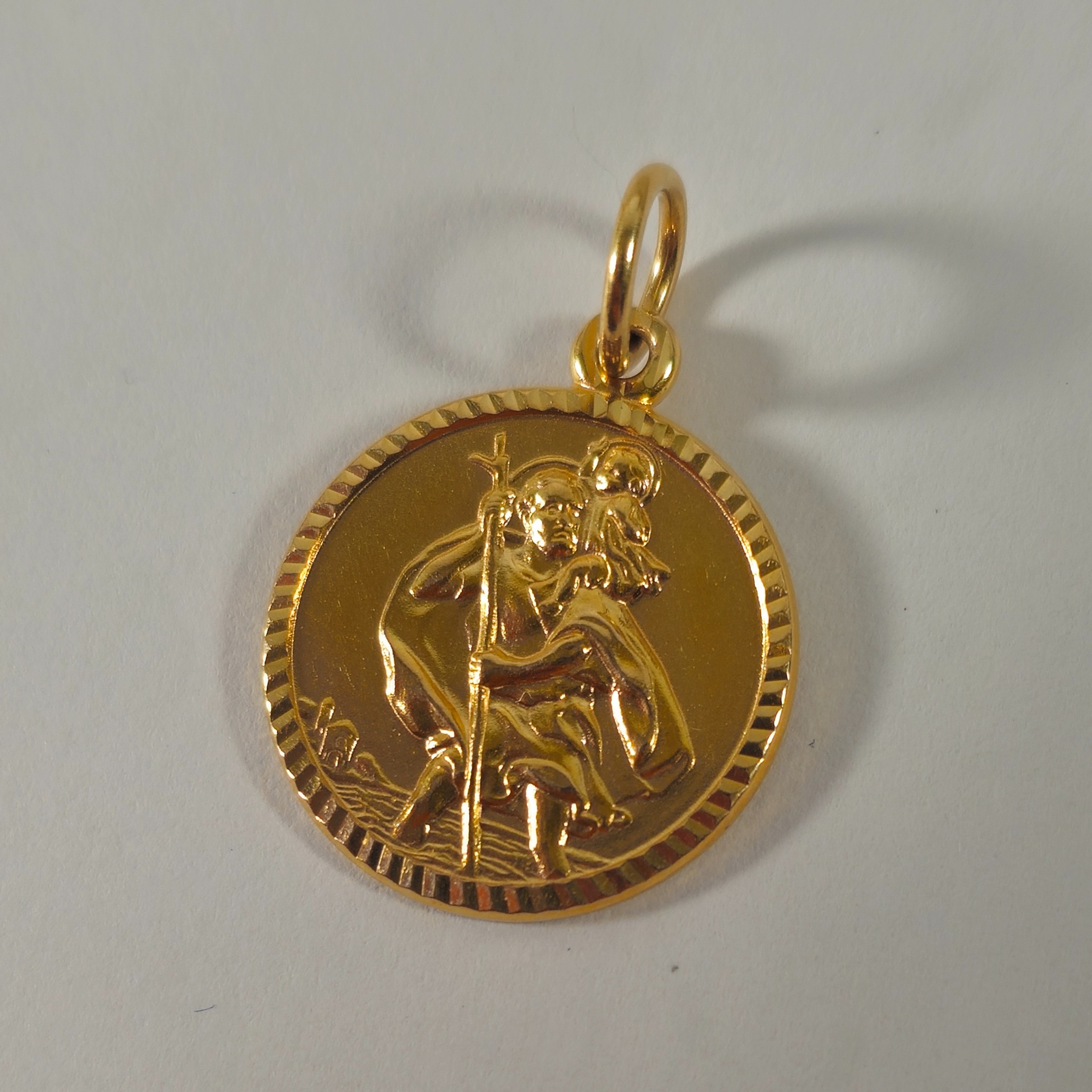 Product photo for 9ct Gold St Christopher Pendant