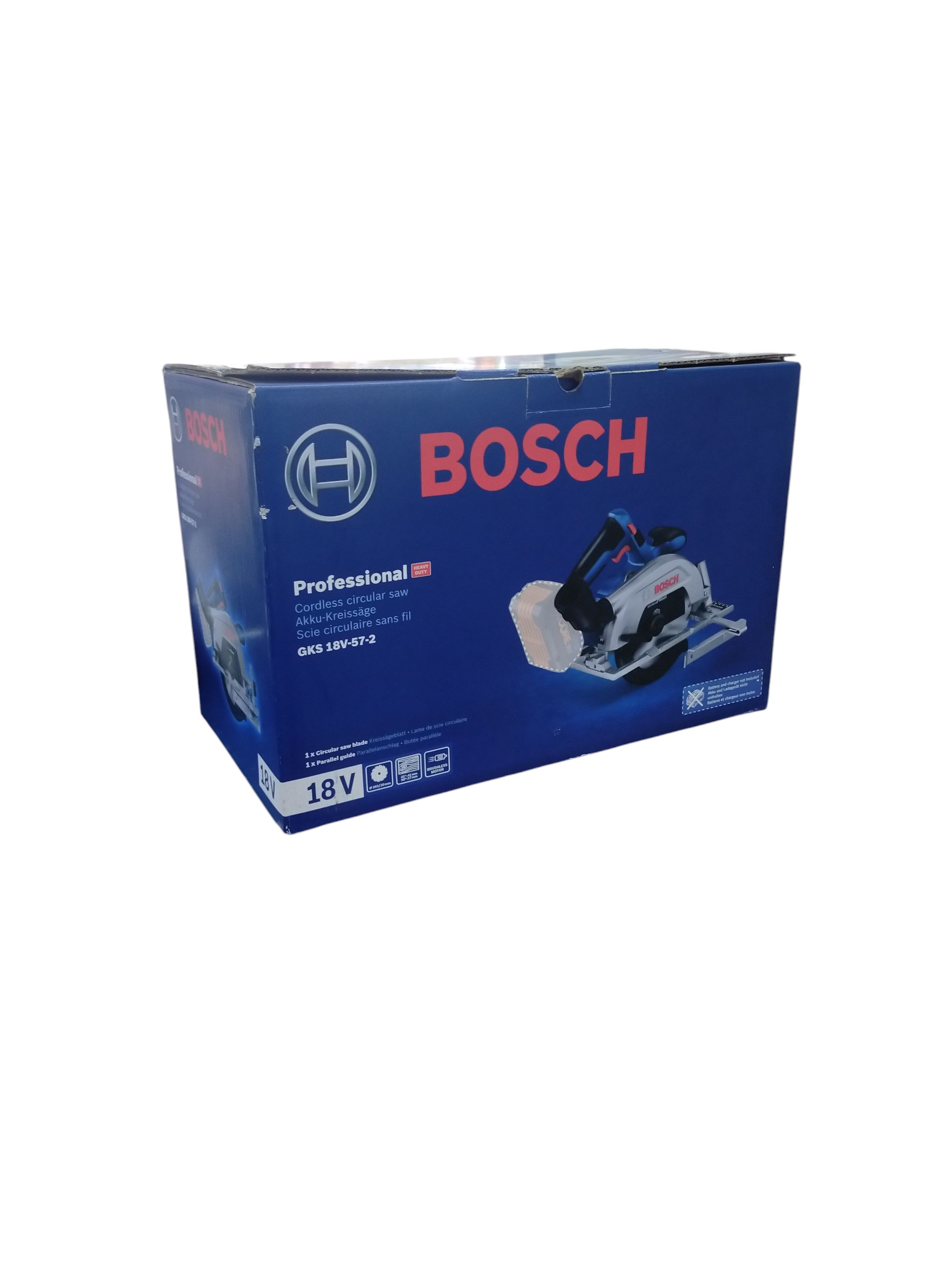 Product photo for Bosch GKS 18V 57-2 165mm Brushless Cordless Circular Saw (Body Only)
