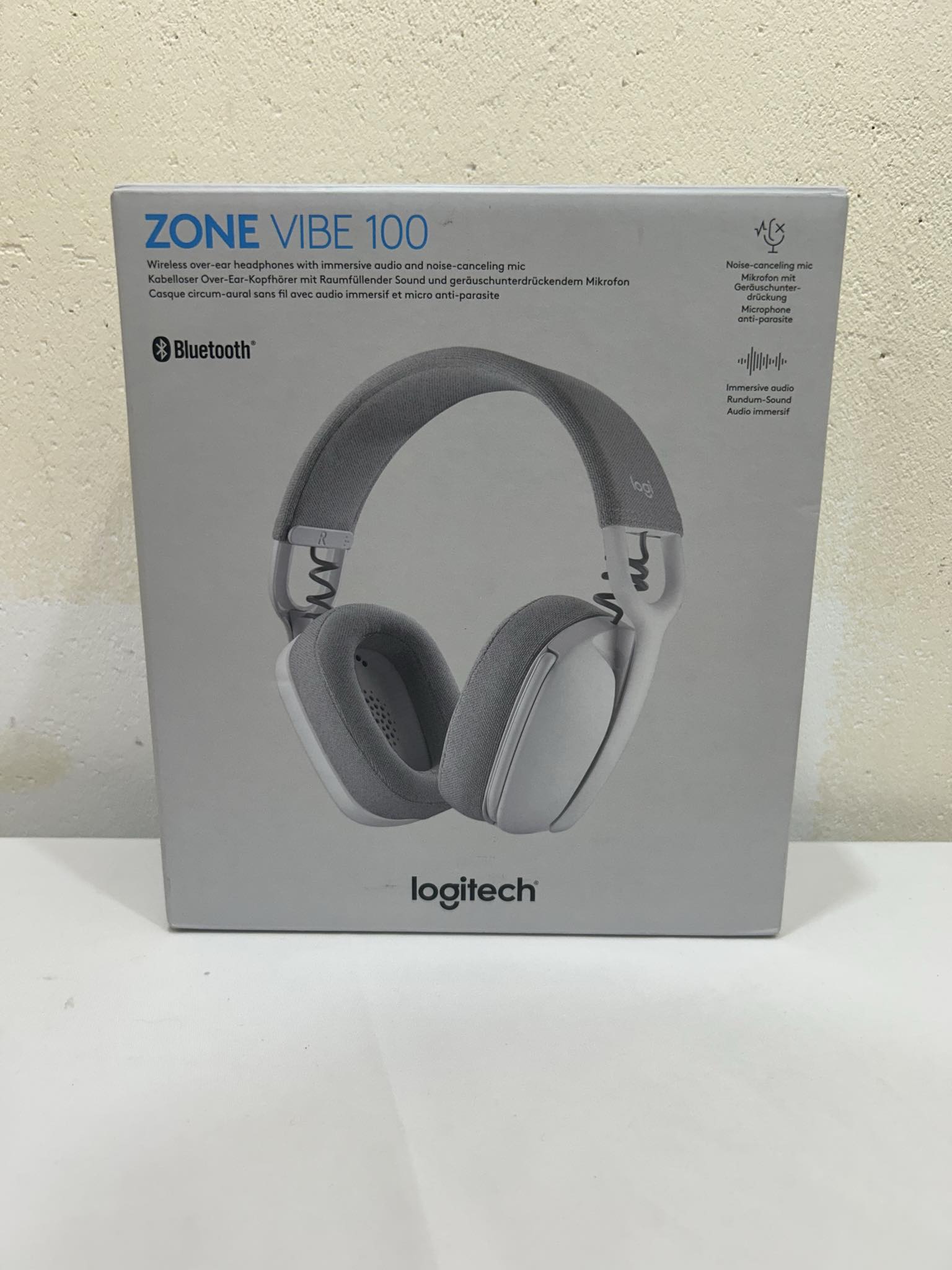 Product photo for Logitech - Zone Vibe 100 Headphones (white)