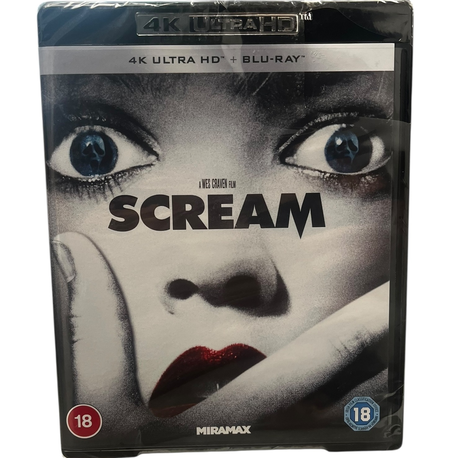 Product photo for New: Scream - 4K Ultra HD + Blu-Ray (Rated 18, Region Free, Paramount)