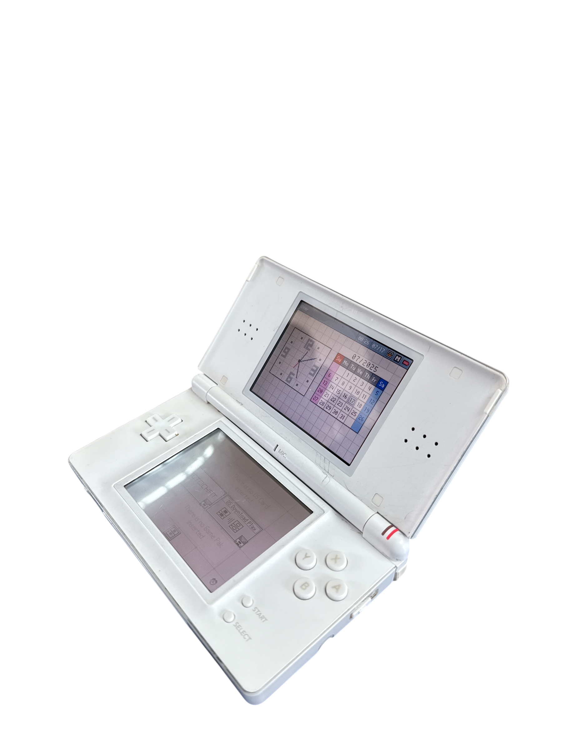 Product photo for Nintendo DS Lite - White Handheld Console No Charger/Box + Pink Carrying Case