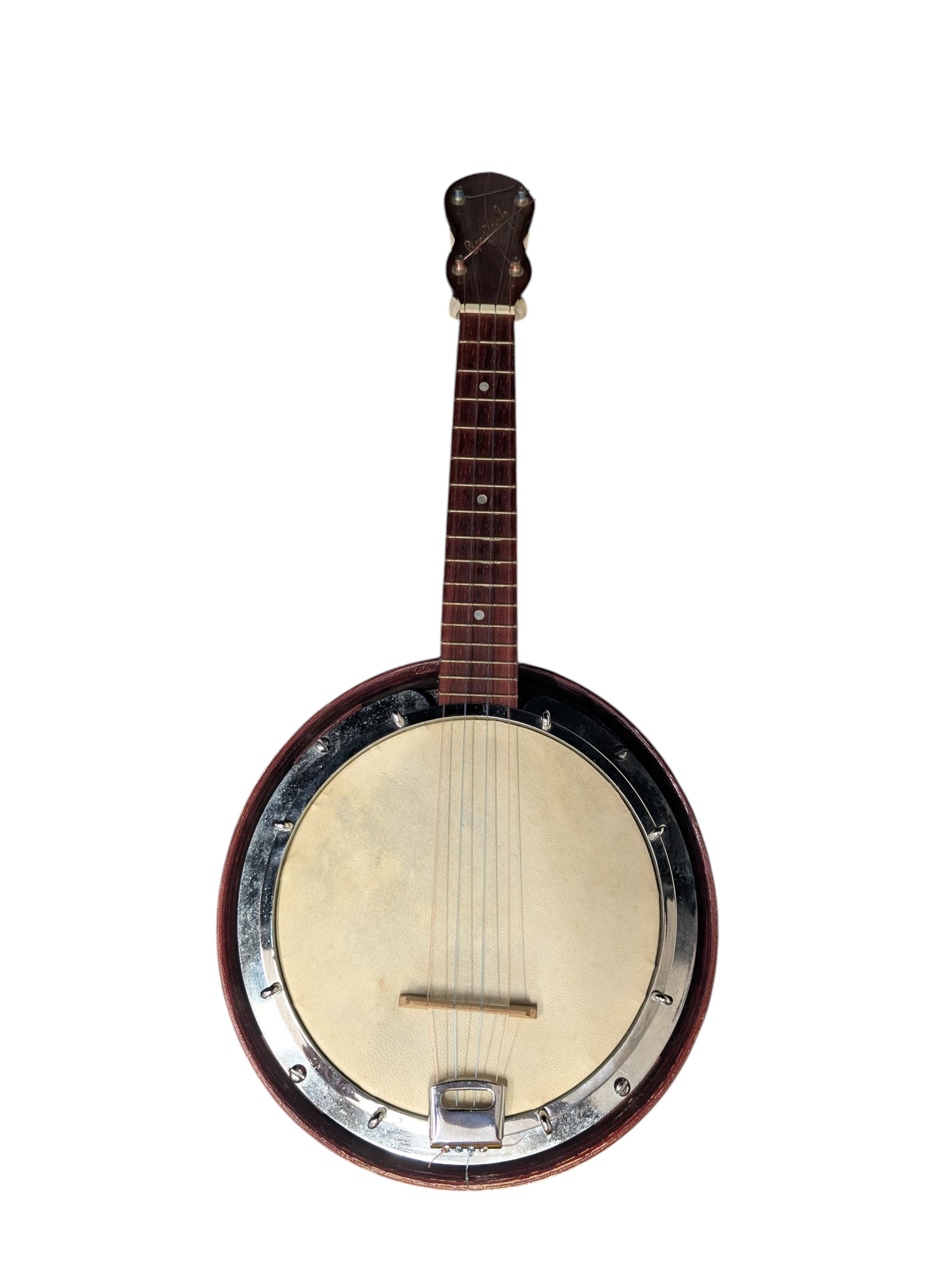 Product photo for Vintage George Formby‑Style Banjolele with Hard Case Used