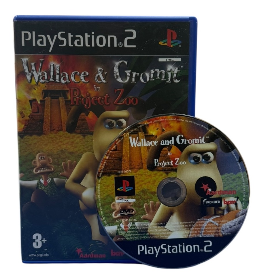 Product photo for Wallace & Gromit In Project Zoo PS2 Game