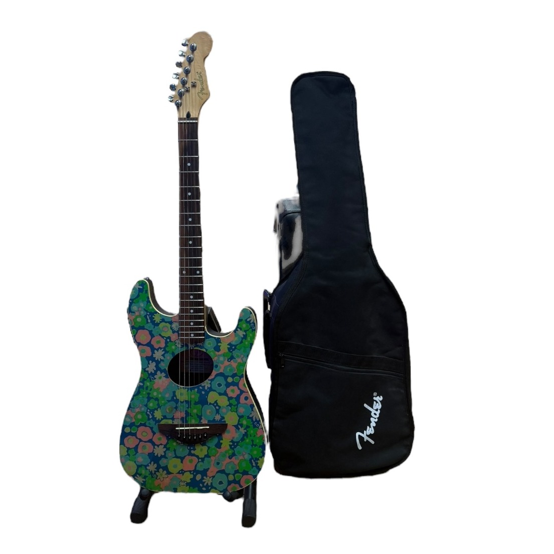Product photo for Fender Stratacoustic Flower Top
