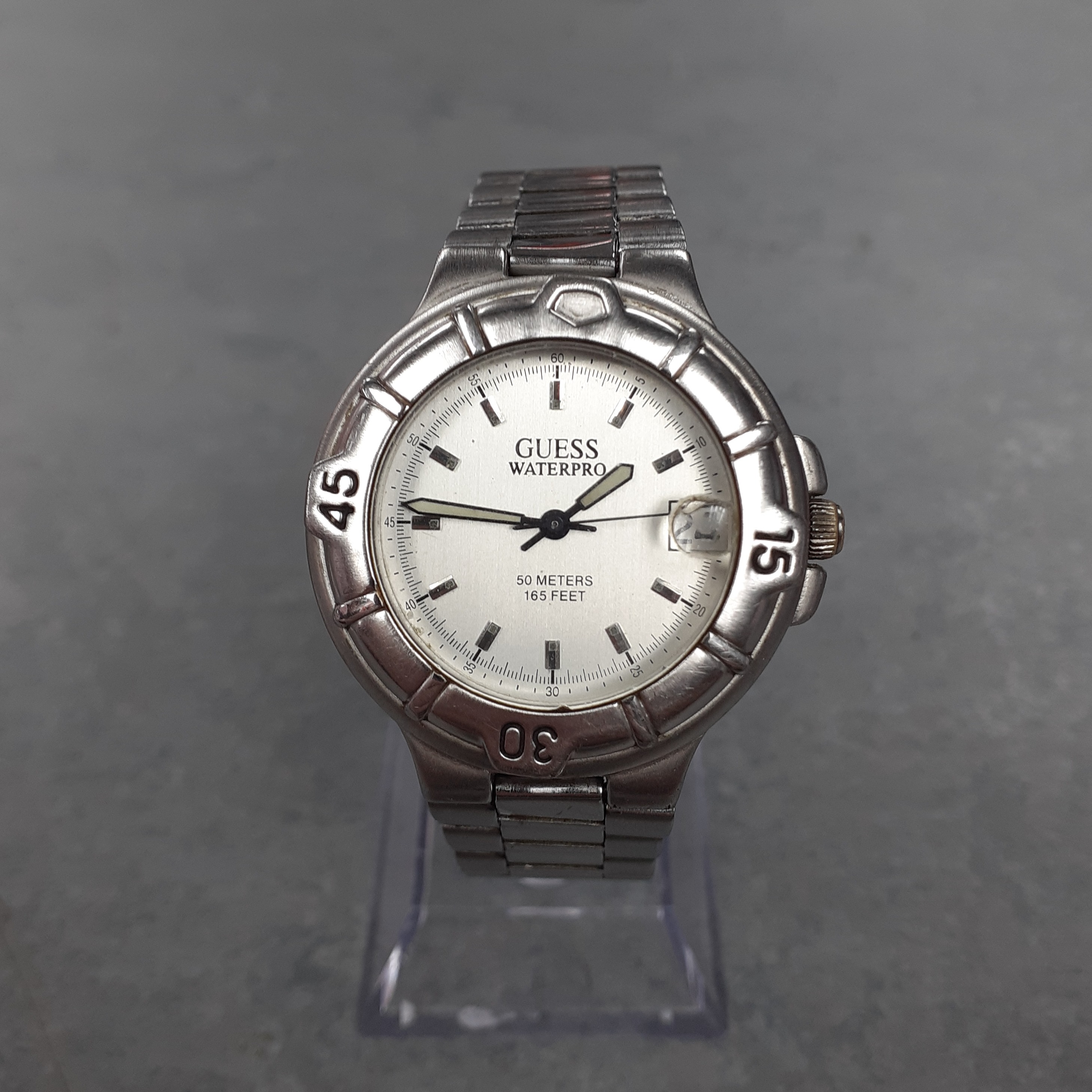 Product photo for Guess Ladies Waterpro Vintage Watch- 50 Meters/165 Feet