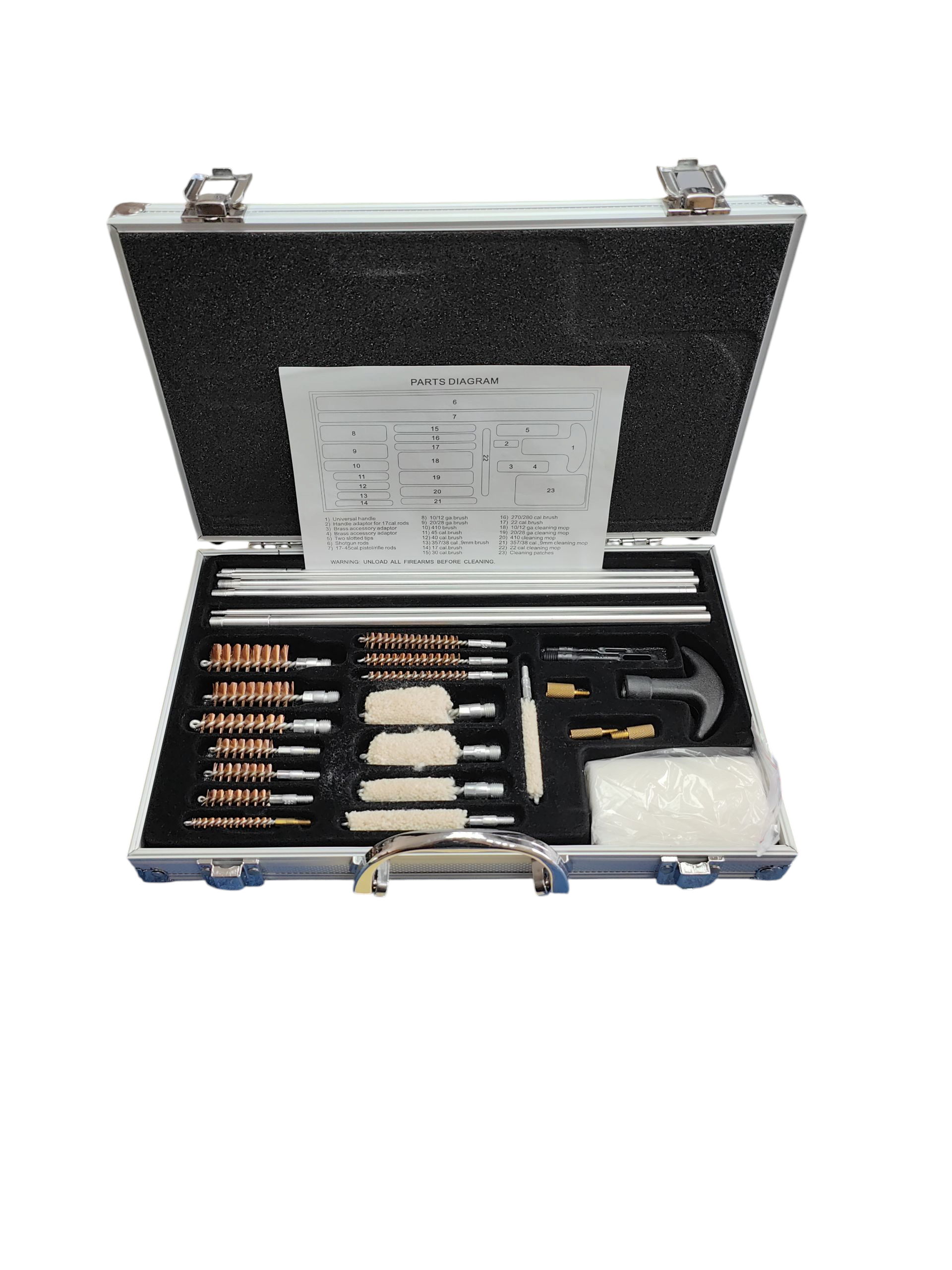 Product photo for Nitehawk Deluxe Multi Gun Cleaning Set Kit