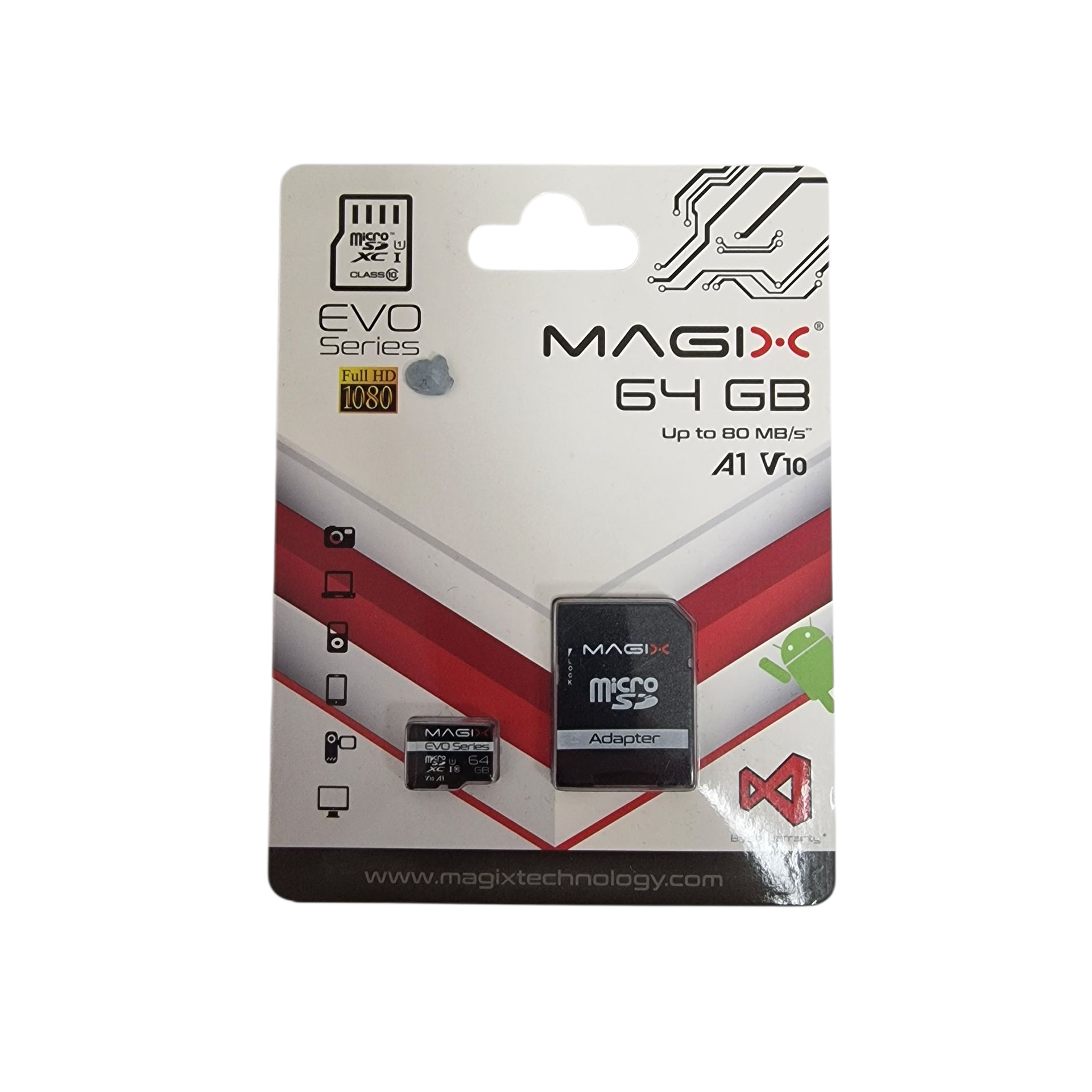 Product photo for MAGIX 64GB Micro SD card