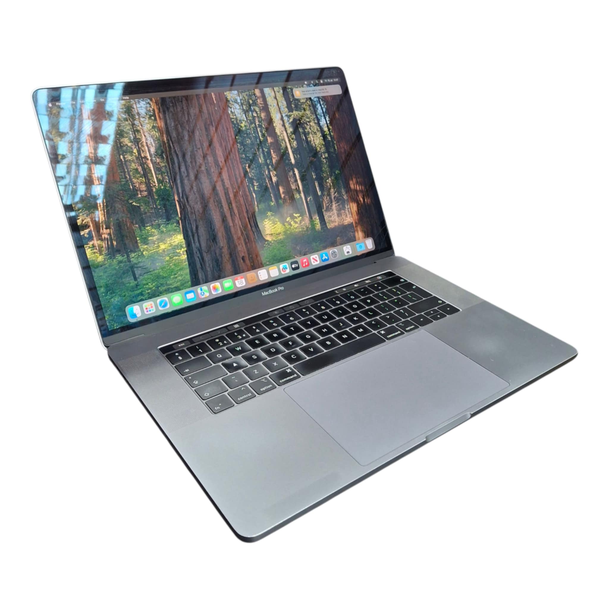 Product photo for MacBook Pro 15,1/i7-8850H/16GB Ram/256GB SSD/Touchbar/15