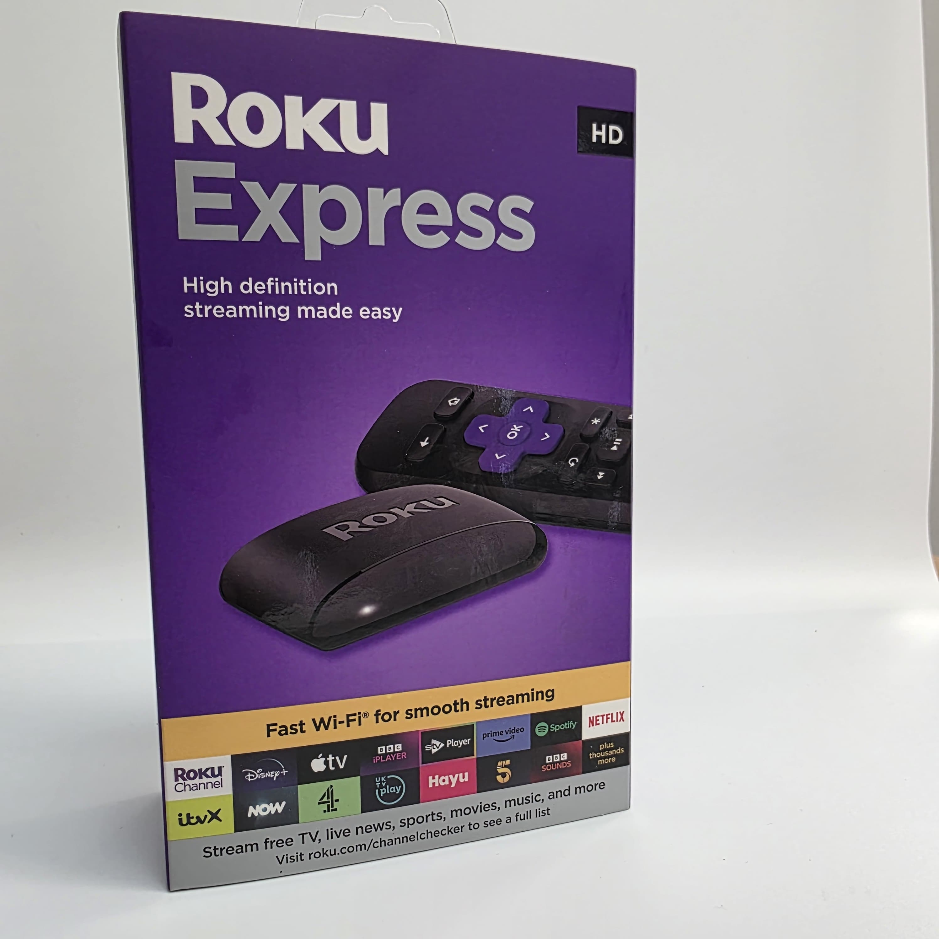 Product photo for ROKU Express HD Streaming Media Player Black- Used