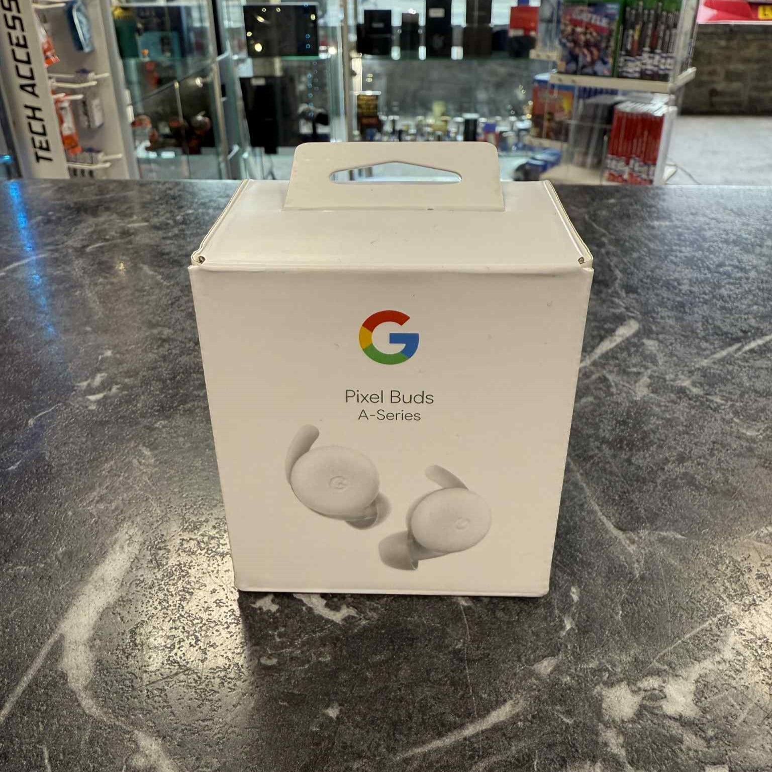 Product photo for Google Pixel Buds A-Series In-Ear Wireless Earbuds - Clearly White Like New
