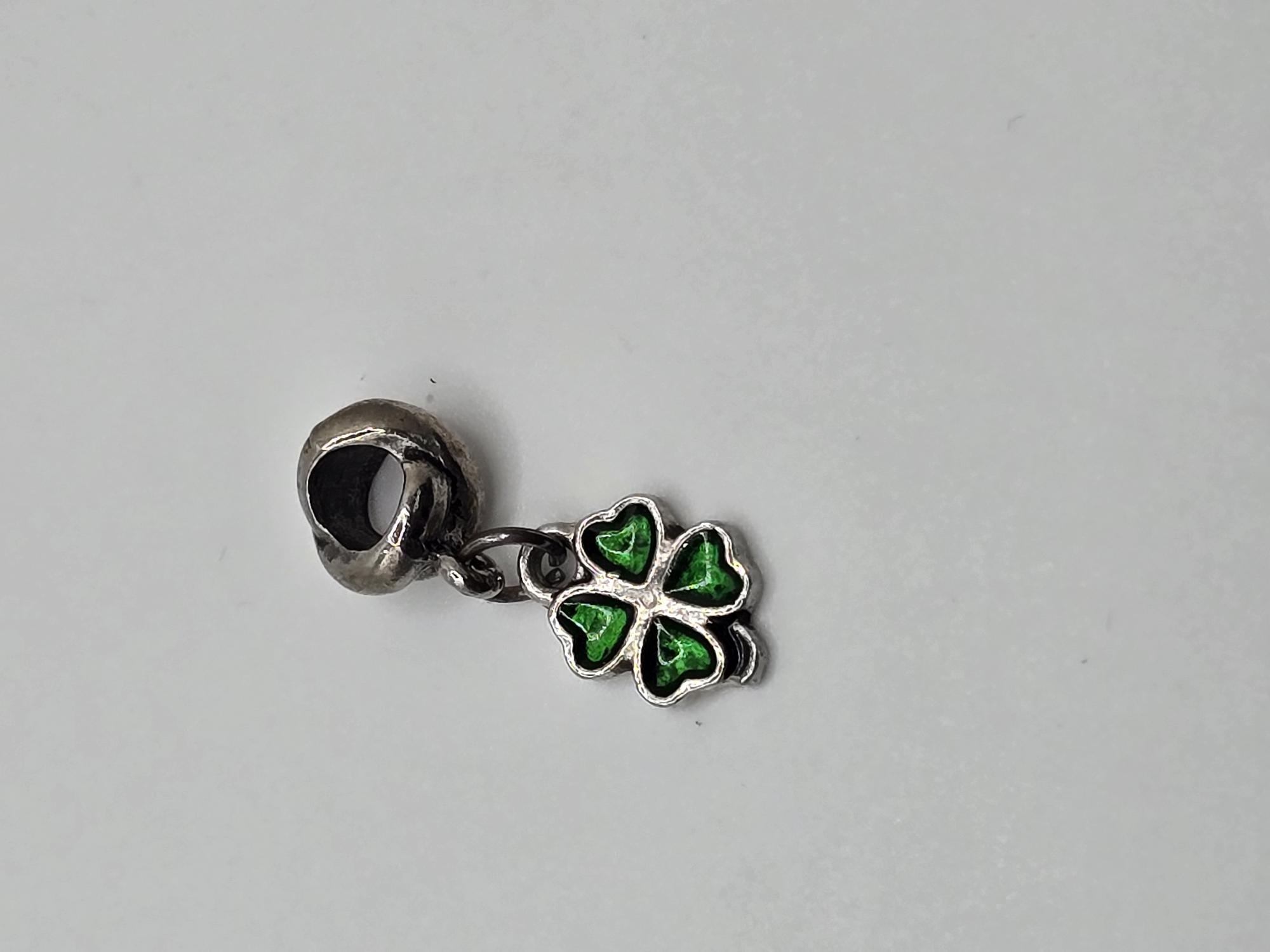 Product photo for Four Leaf Clover Charm - Base Metal Unbranded