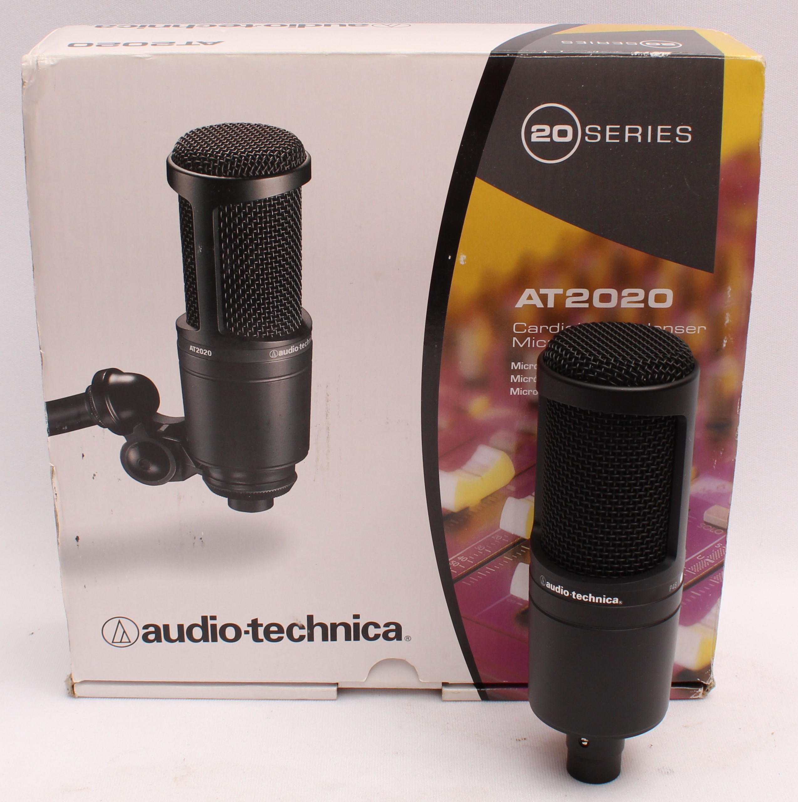 Product photo for Audio-Technica AT2020 Cardioid Condenser Microphone (U)