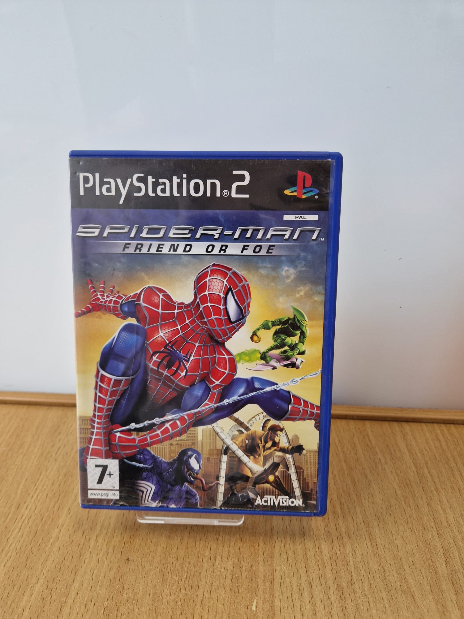 Product photo for Spiderman  Spider-Man Friend or Foe PS2 Game in Case (No Manual)