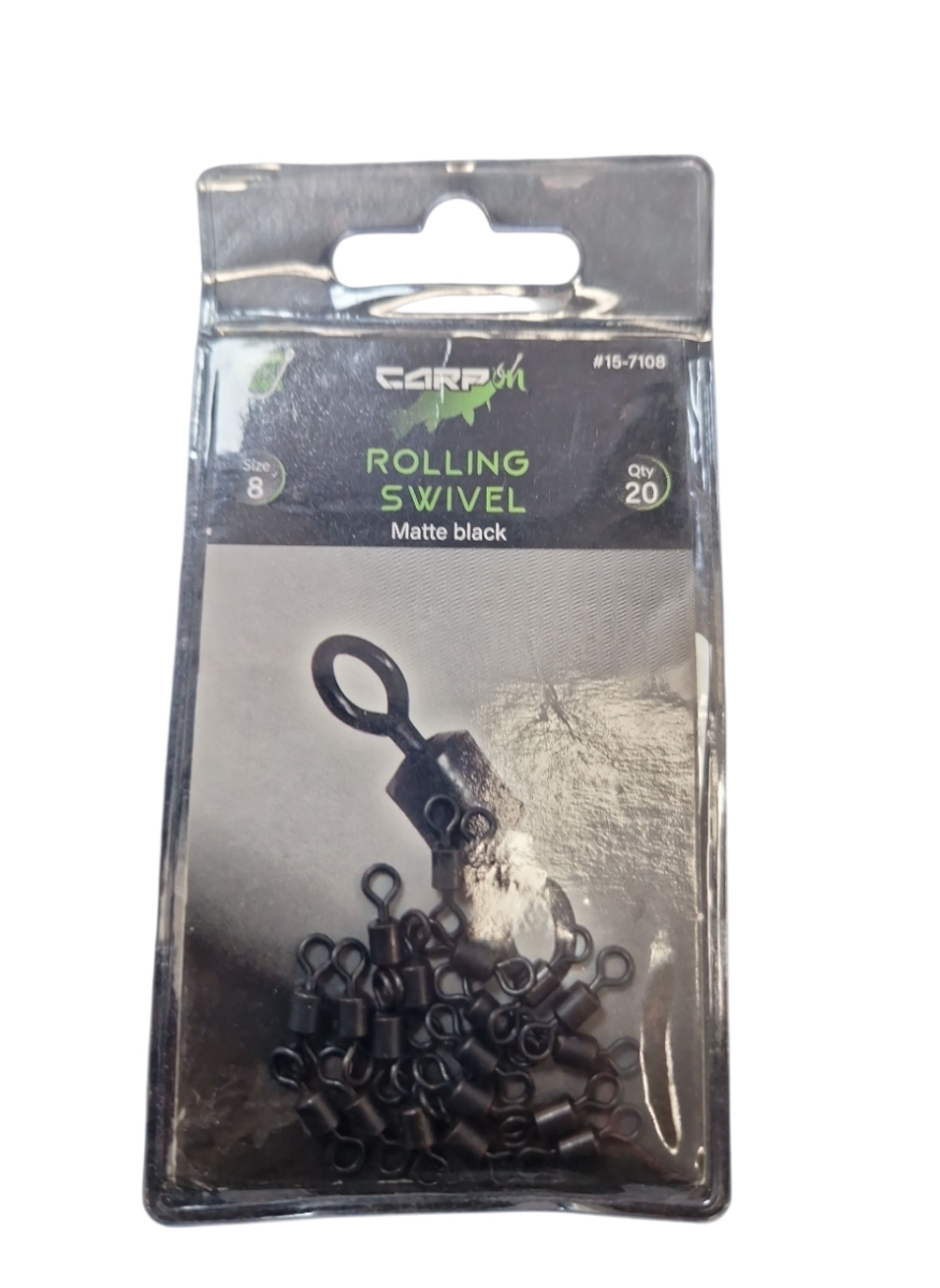 Product photo for Carp On Rolling Swivels (Size 8, x20)