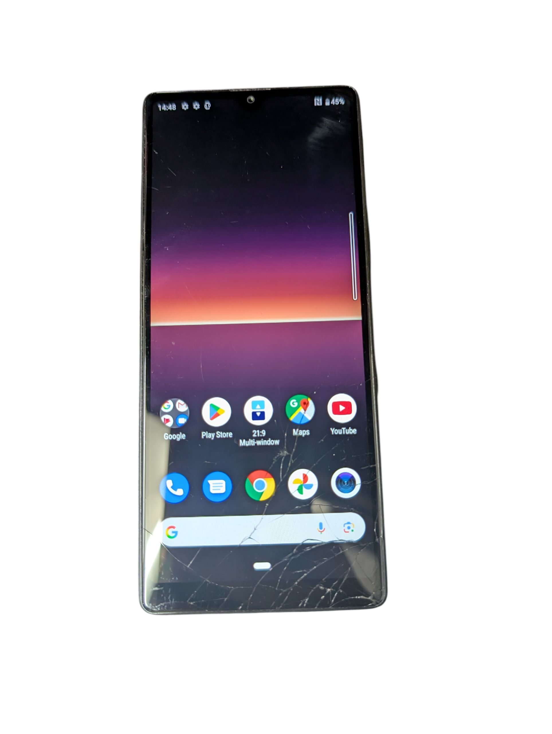 Product photo for Sony Xperia L4 - Cracked Screen, Fully Functional, Visible Wear