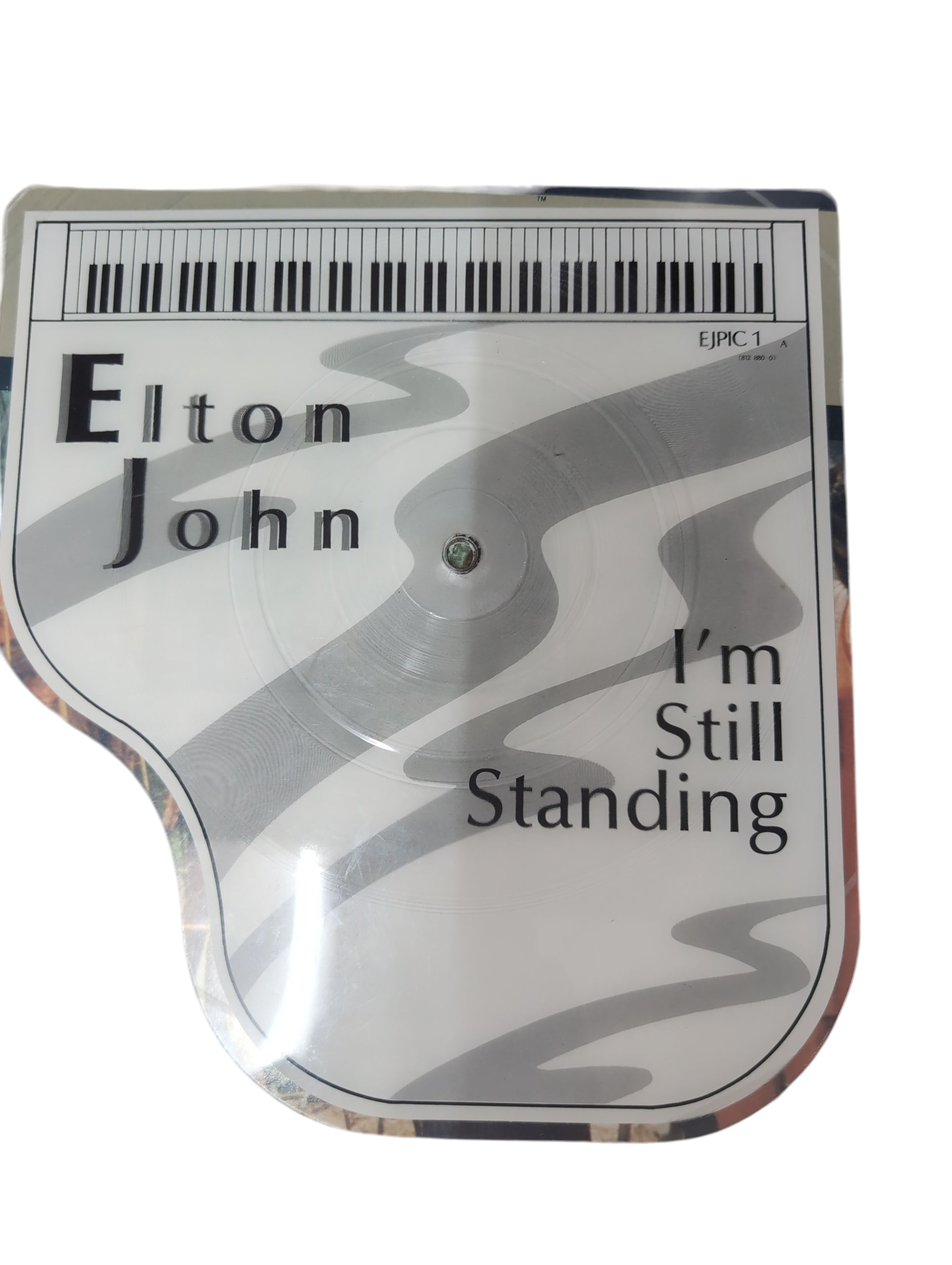 Product photo for Elton John I’m Still Standing Piano-Shaped Picture Disc Vinyl – Used
