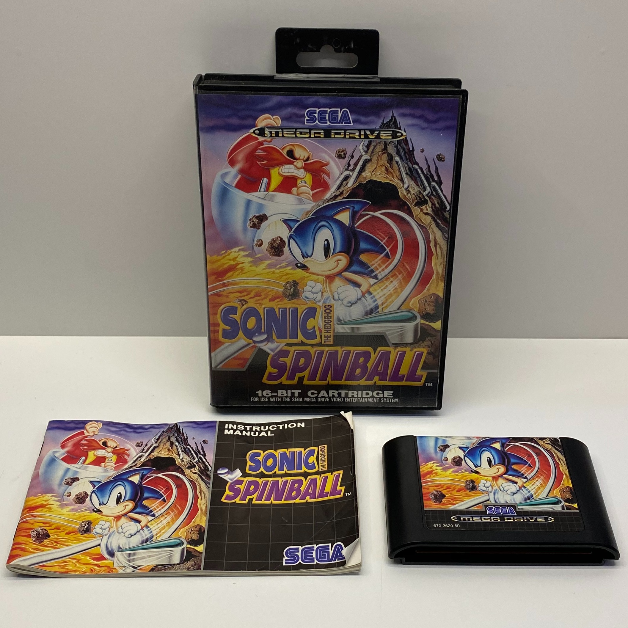 Product photo for Sonic The Hedgehog Spinball for Sega Mega Drive