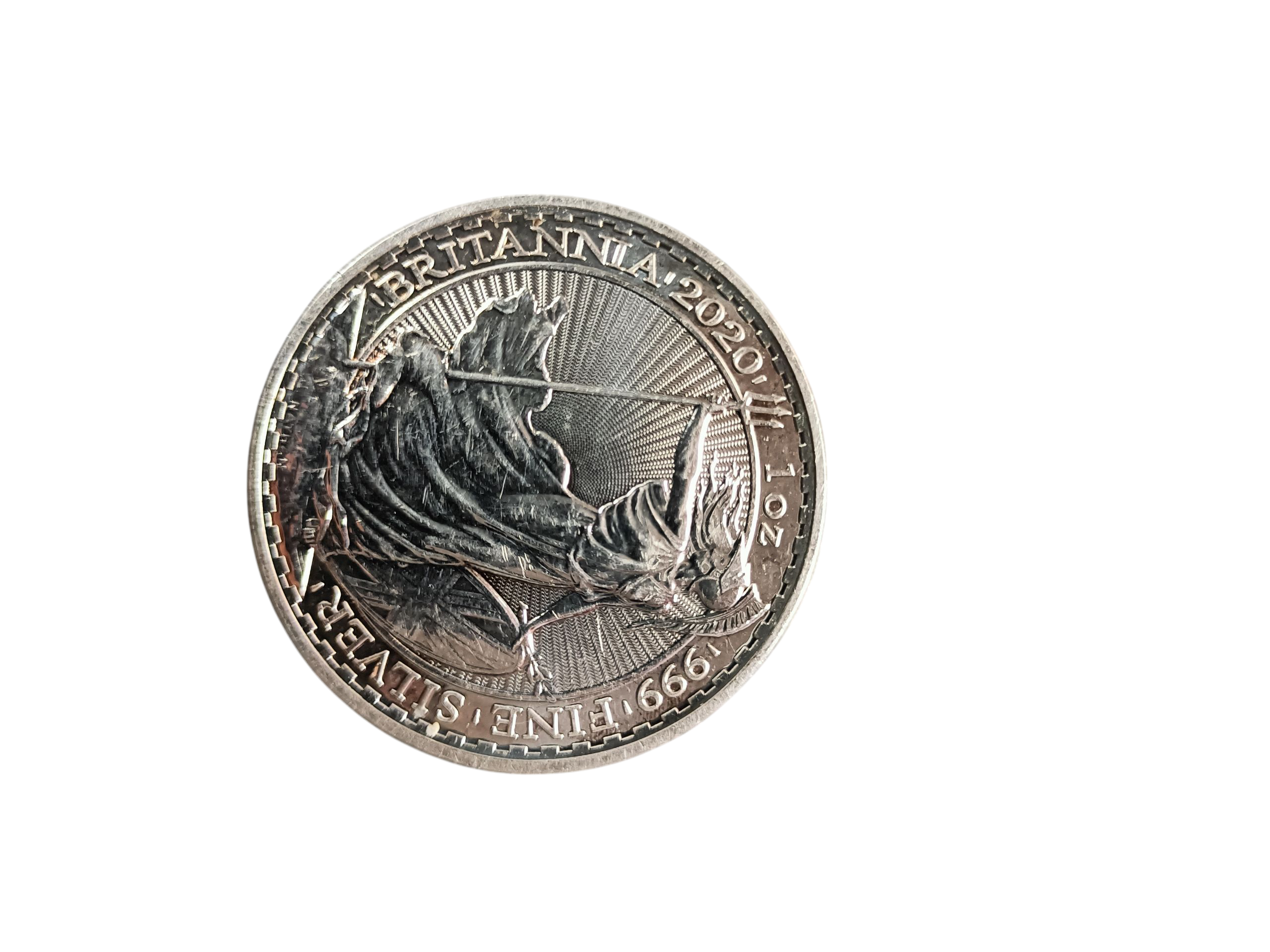 Product photo for 2020 Silver Britannia Coin 1 Oz Fine