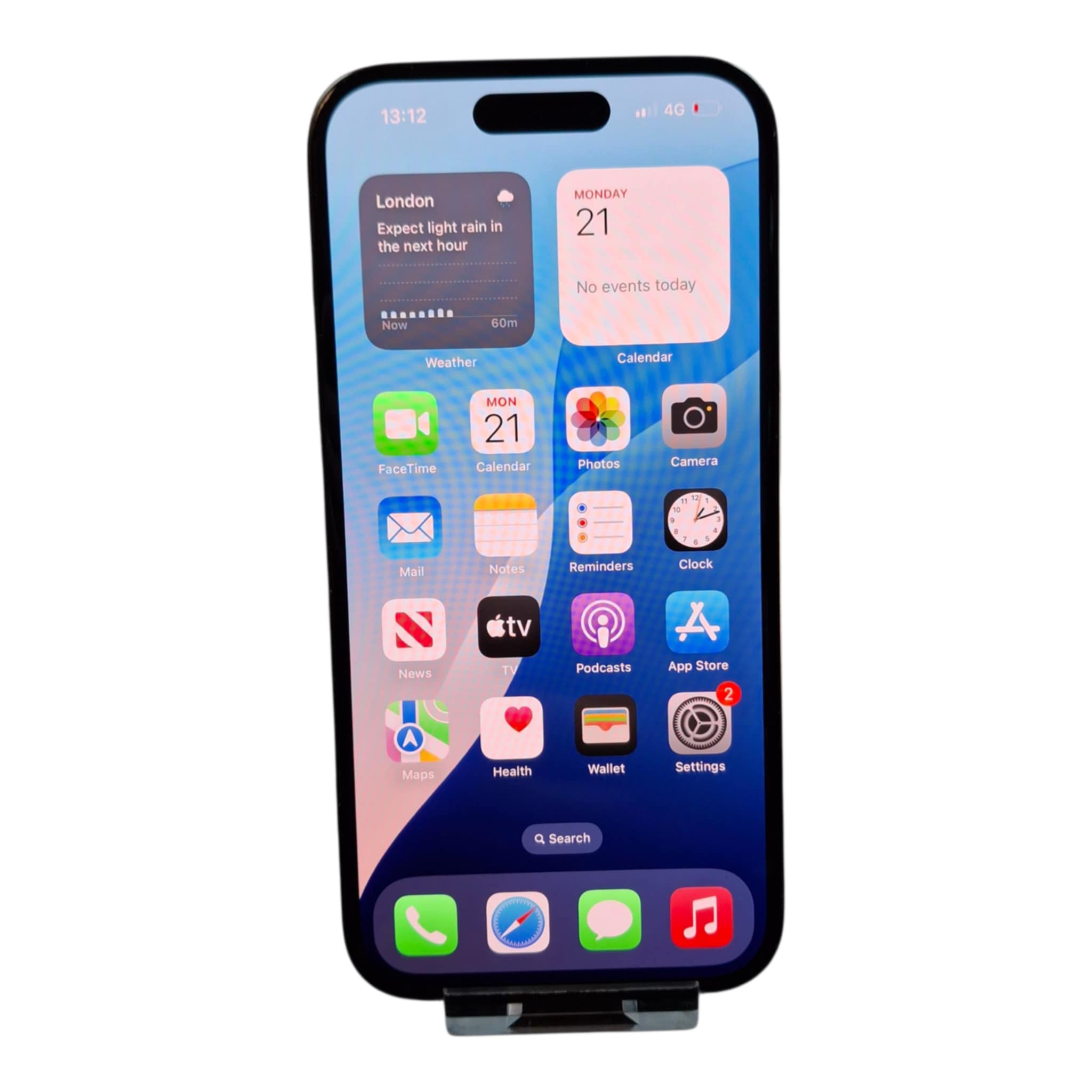 Product photo for Apple iPhone 16 128GB Black, Unlocked, BH: 96%, C