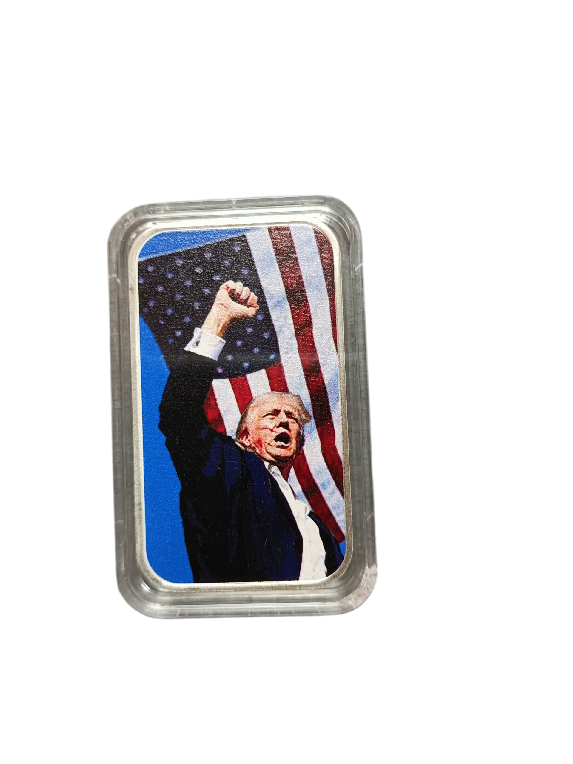 Product photo for 1 Oz Silver Bullion Donald Trump